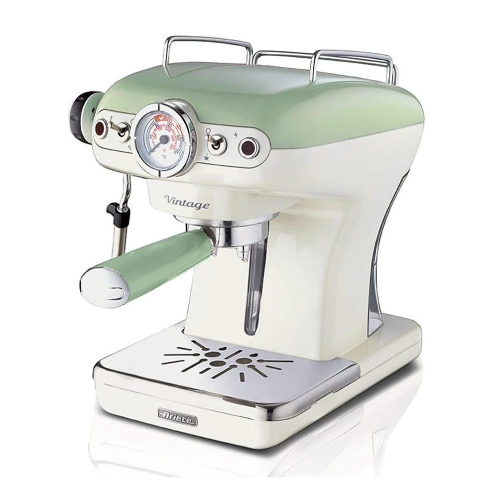 Ariete Espressomaschine 1389/14, 0.9l Kaffeekanne, ESE-Pad-kompatibel, Maxi-Cappuccino-System, 2-Tassen-Filter