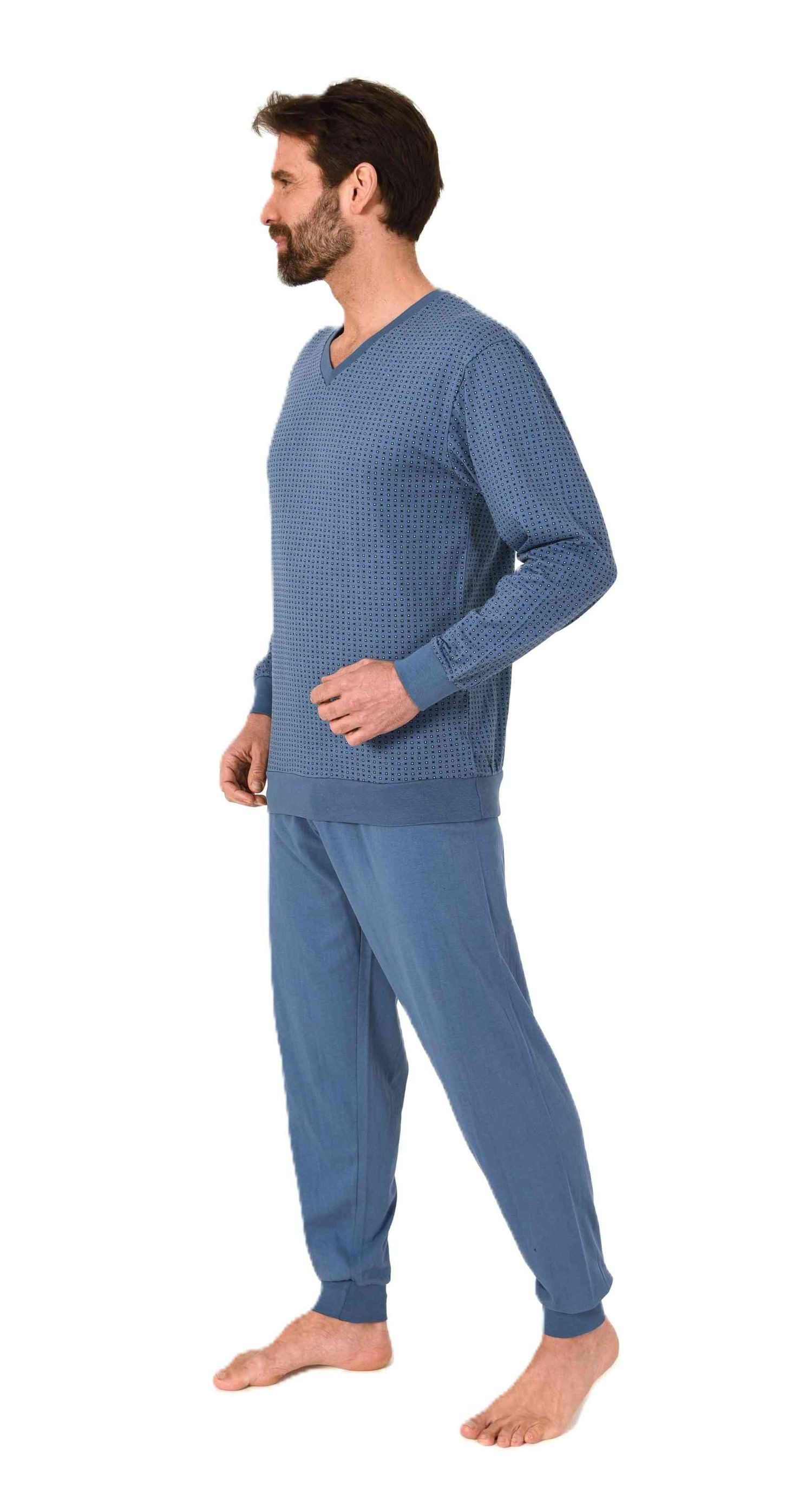 Normann Pyjama Normann Herren langarm Schlafanzug günstig online kaufen