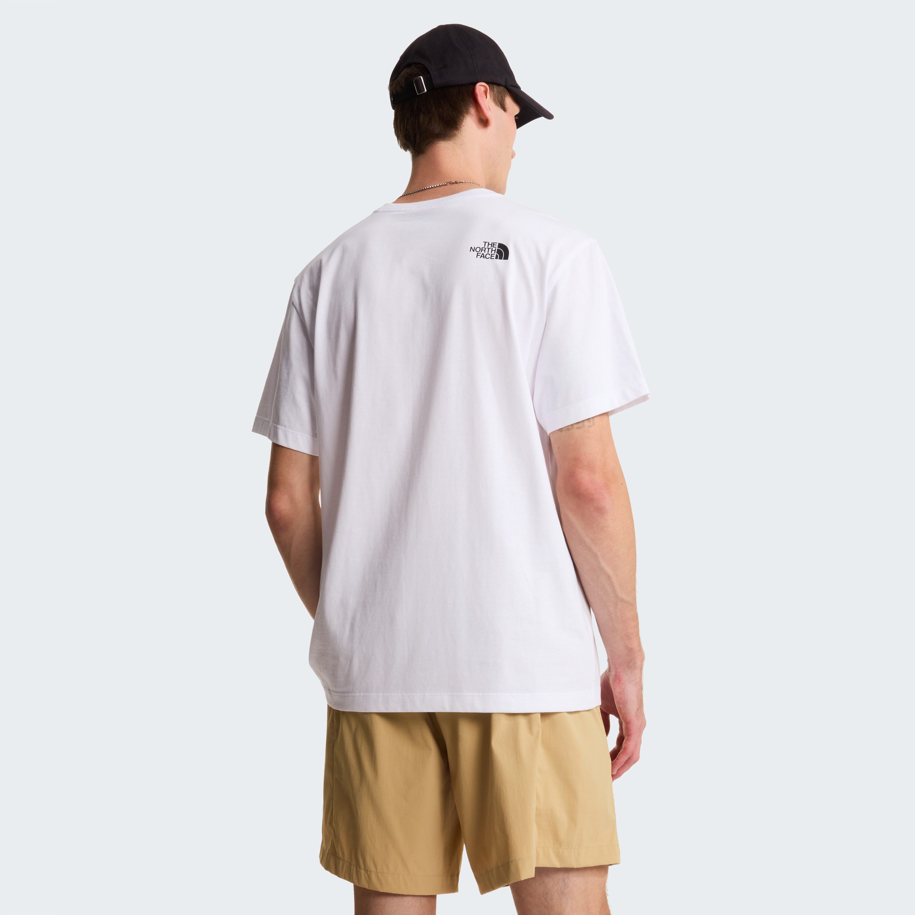 The North Face T-Shirt M MOUNTAIN LOGO RELAXED SHORT SLEEVE TEE-GRAPHIC lockere Passform, kurze Ärmel, weiches Material