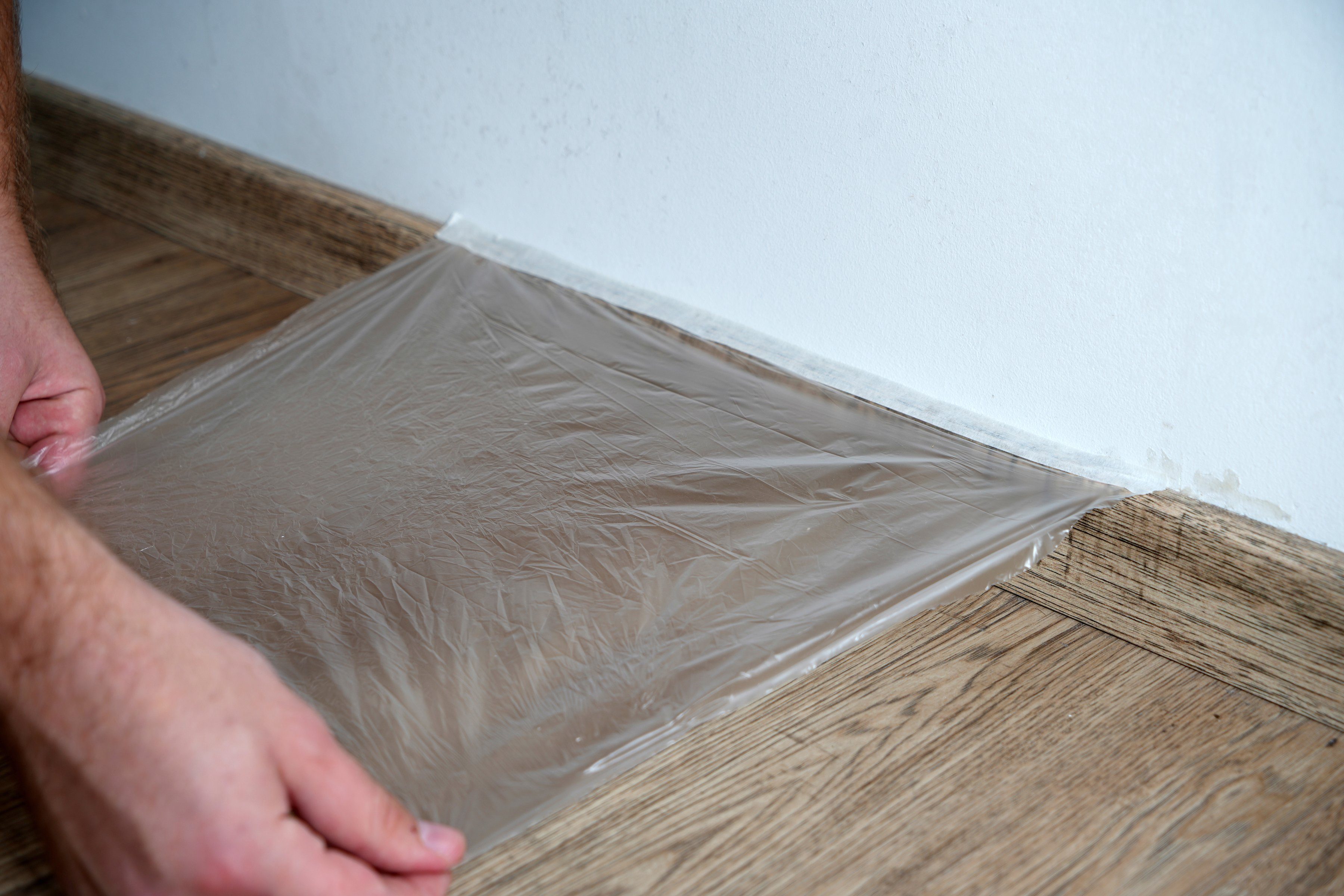 A.S. Création Klebeband Kreppband mit Abdeckfolie 2 in 1 für Malerarbeiten, 1 Rolle à 55 cm x 20 m