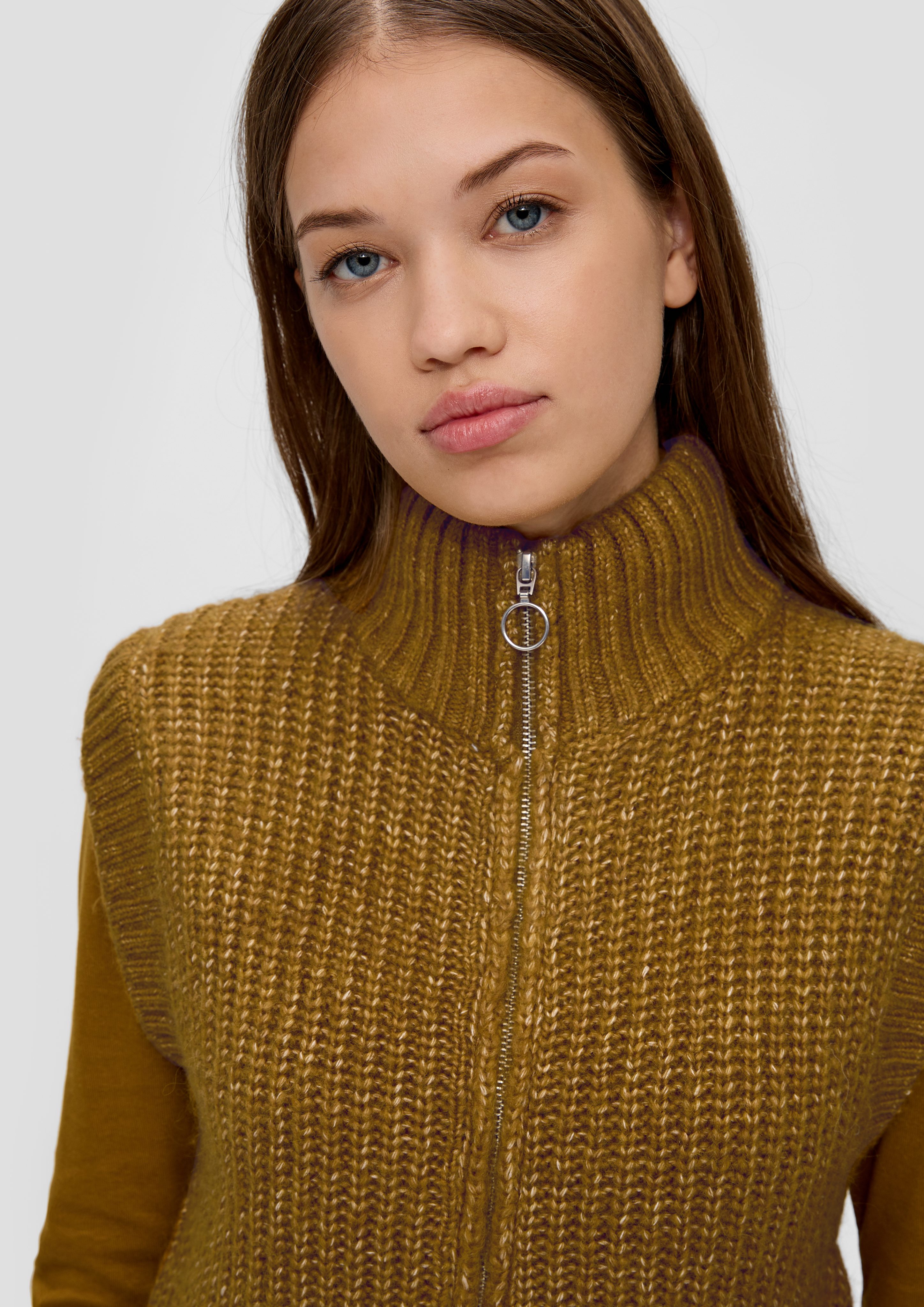 QS Shirttop Strickpullunder aus Wollmix günstig online kaufen