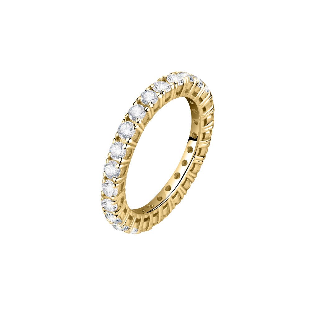 MORELLATO Fingerring Glittering gold-plated ring with Scintille SAQF171 zircons 52 mm