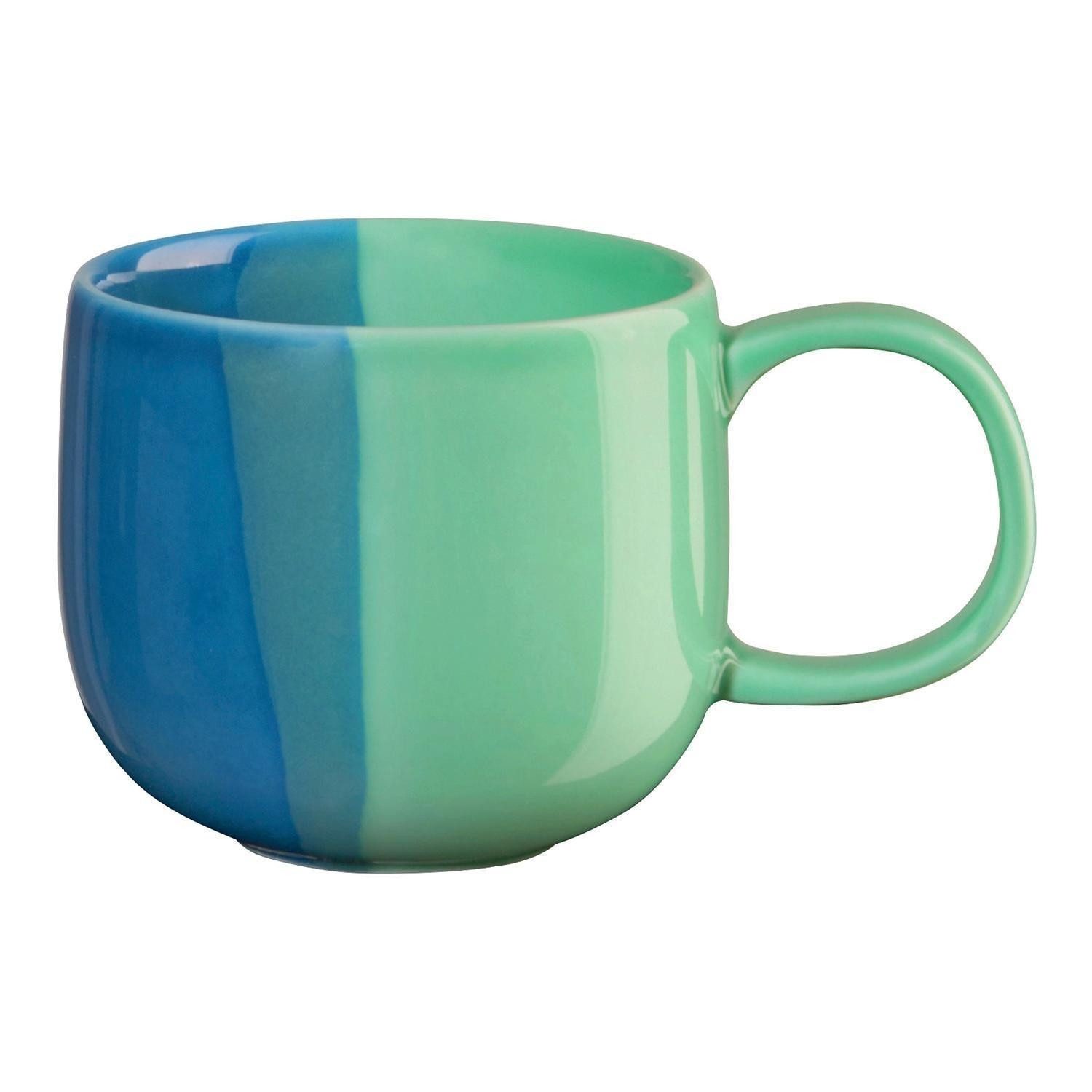 ASA SELECTION Espressotasse JOY, 90 ml, Blau, Grün, 1-tlg., Porzellan, spülmaschinengeeignet