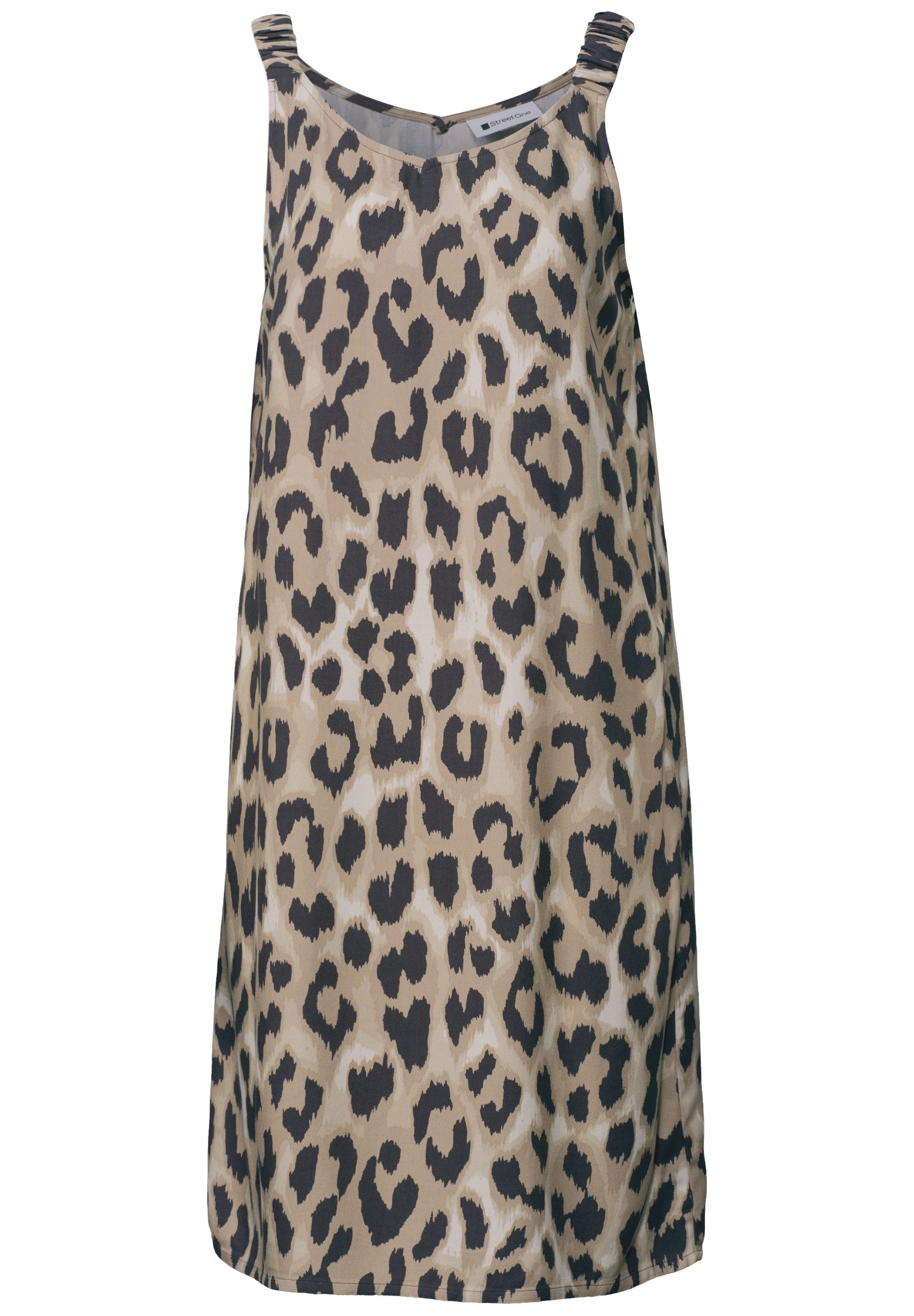 STREET ONE Druckkleid Sommerkleid mit Allover-Print