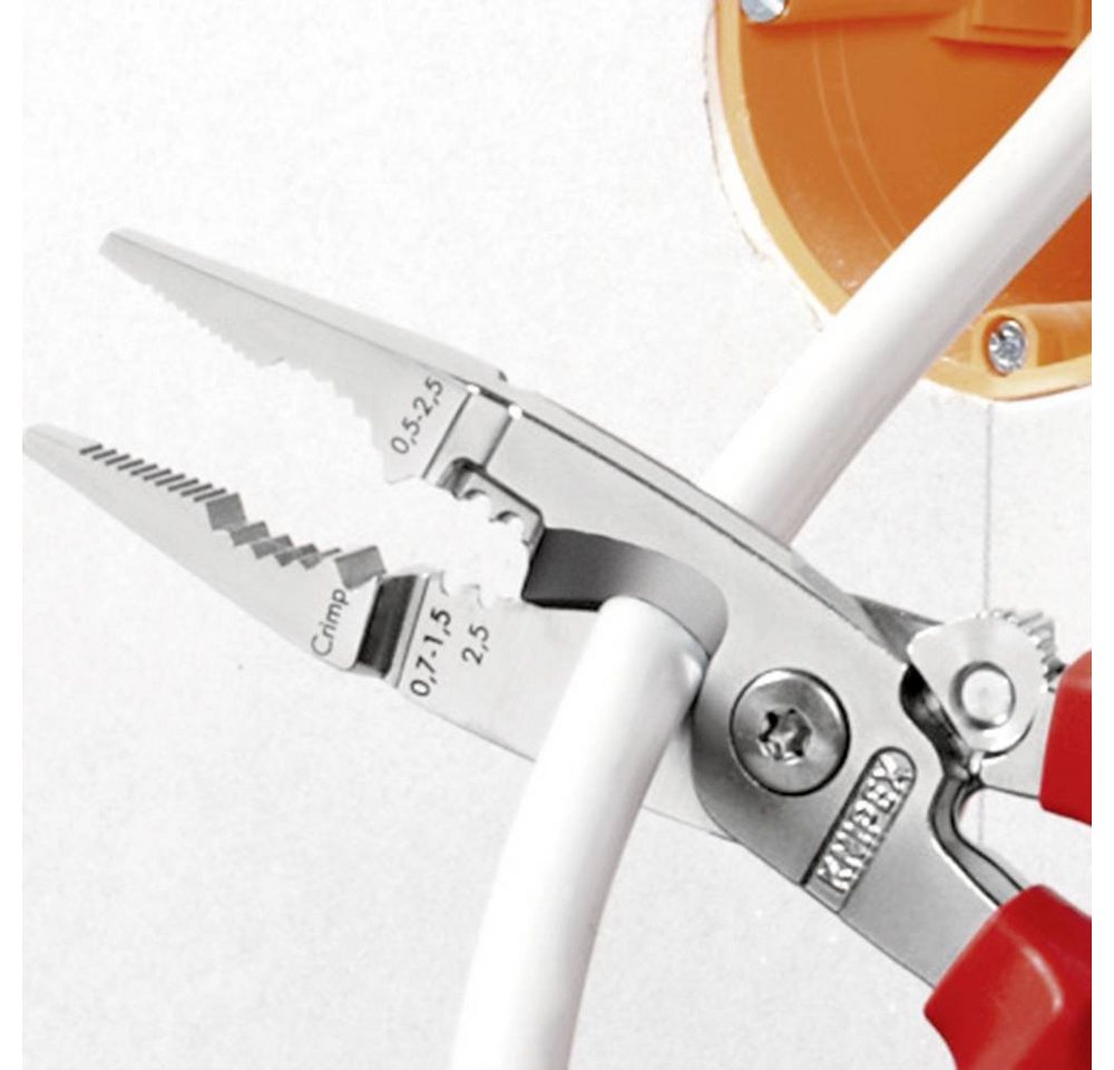 Thumbnail - Knipex Abisolierzange Installationszange 200mm mit Öse