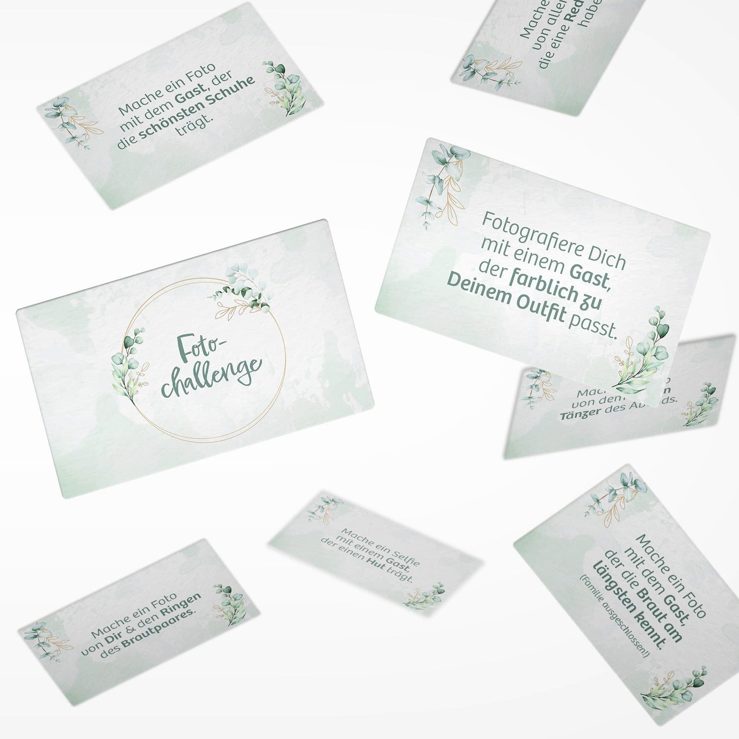 Logbuch-Verlag Dekofigur 50 Foto Challenge Karten - Hochzeitsspiel für Gäst günstig online kaufen