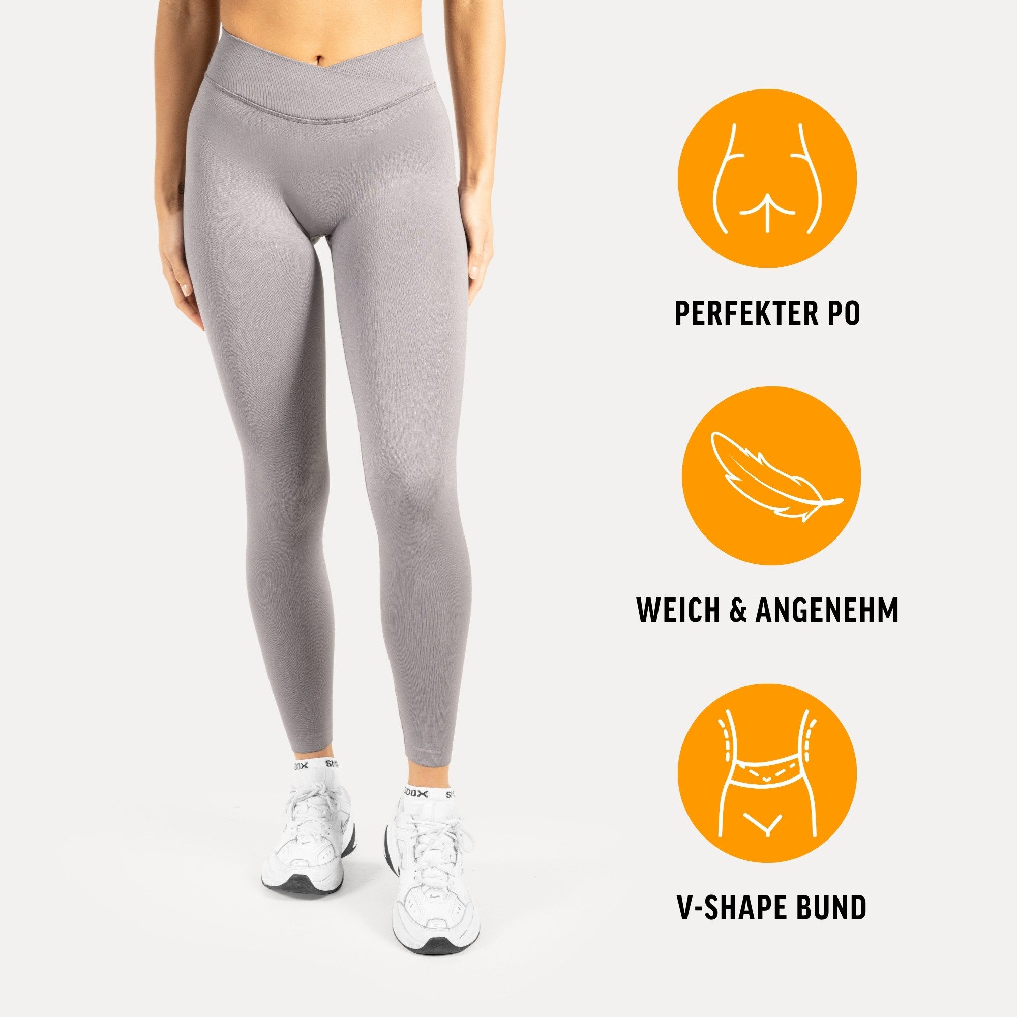 Smilodox Leggings Silvia, High Waist Sporthose Blickdicht Yogahose Booty Sc günstig online kaufen