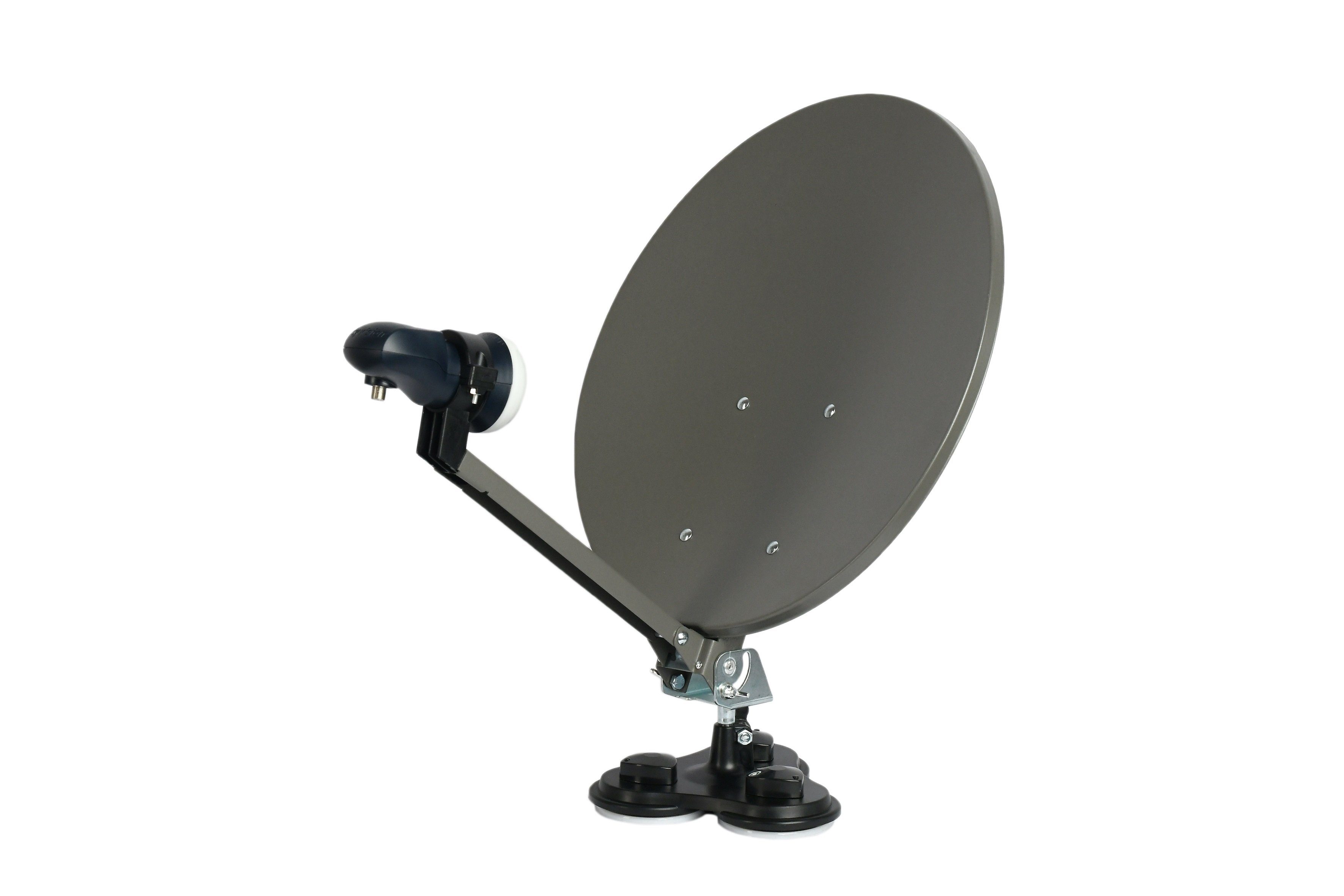 Sat-Anlage SAT LNB, & für Vision (SAT, Camping single Sky HDMI Kabel Camping Koffer HDTV 40cm Scart, Camping), Spiegel,