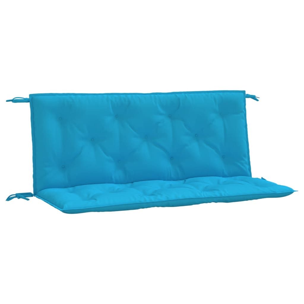 vidaXL Sitzauflage Gartenbank-Auflagen 2 Stk. Hellblau 120x50x7 cm Oxford-Gewebe, (2 St)