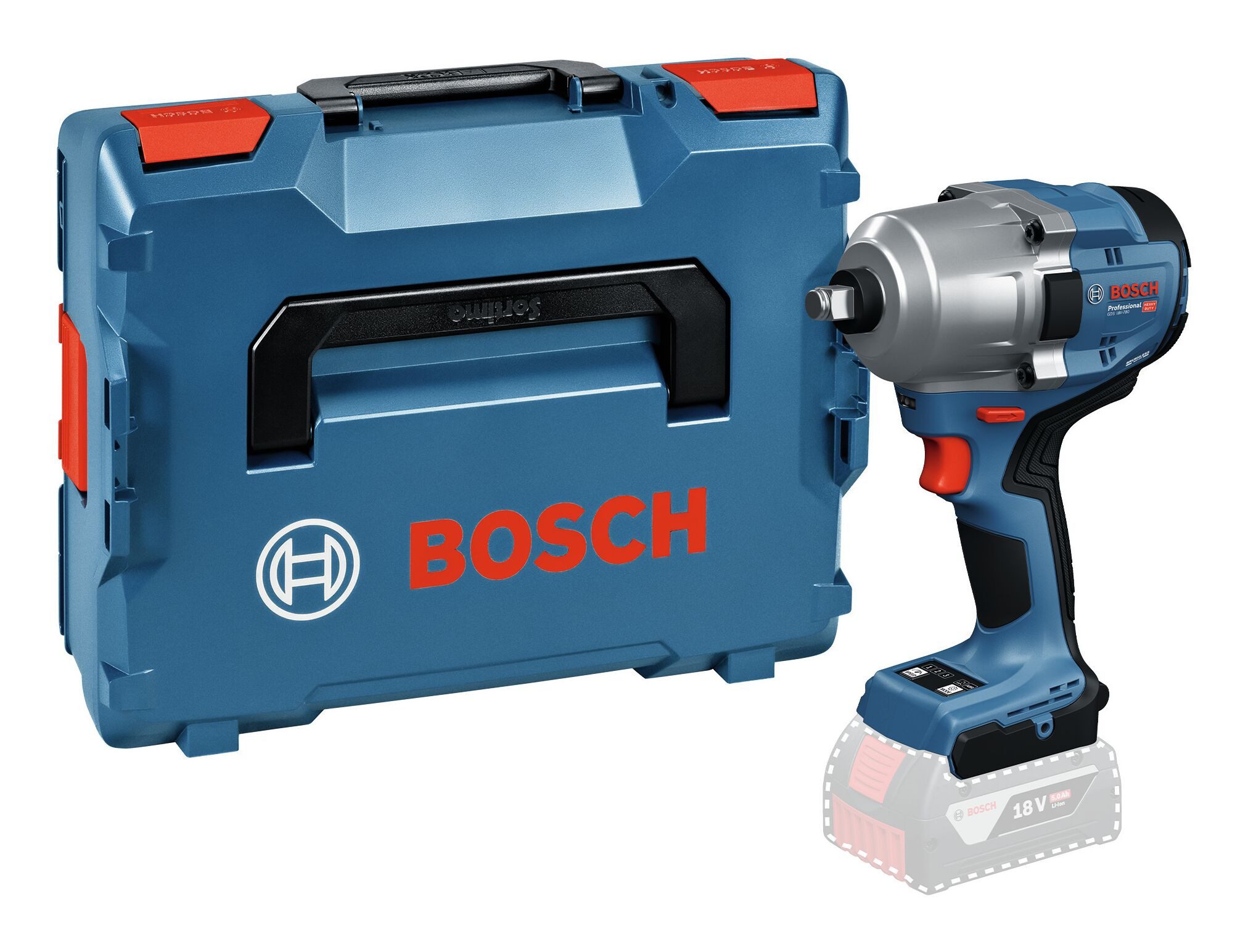 BOSCH Akku-Schlagschrauber GDS 18V-780, 780 Nm, Drehschlagschrauber Ohne Akku - in L-BOXX 136