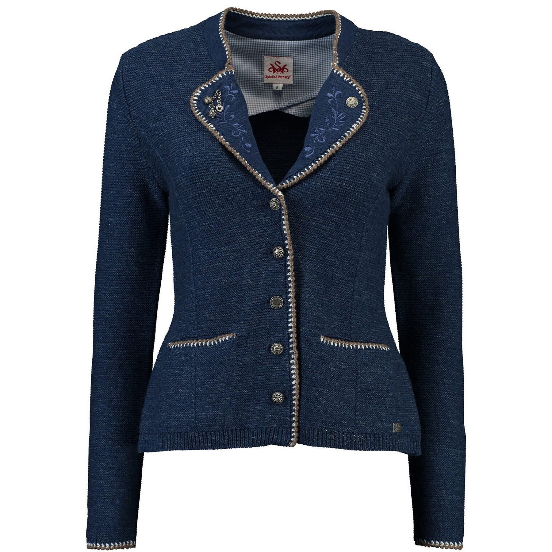 Spieth & Wensky Trachtenstrickjacke Plan-Strickjacke Plan Damen Strickjacke Janker Trachten jacke