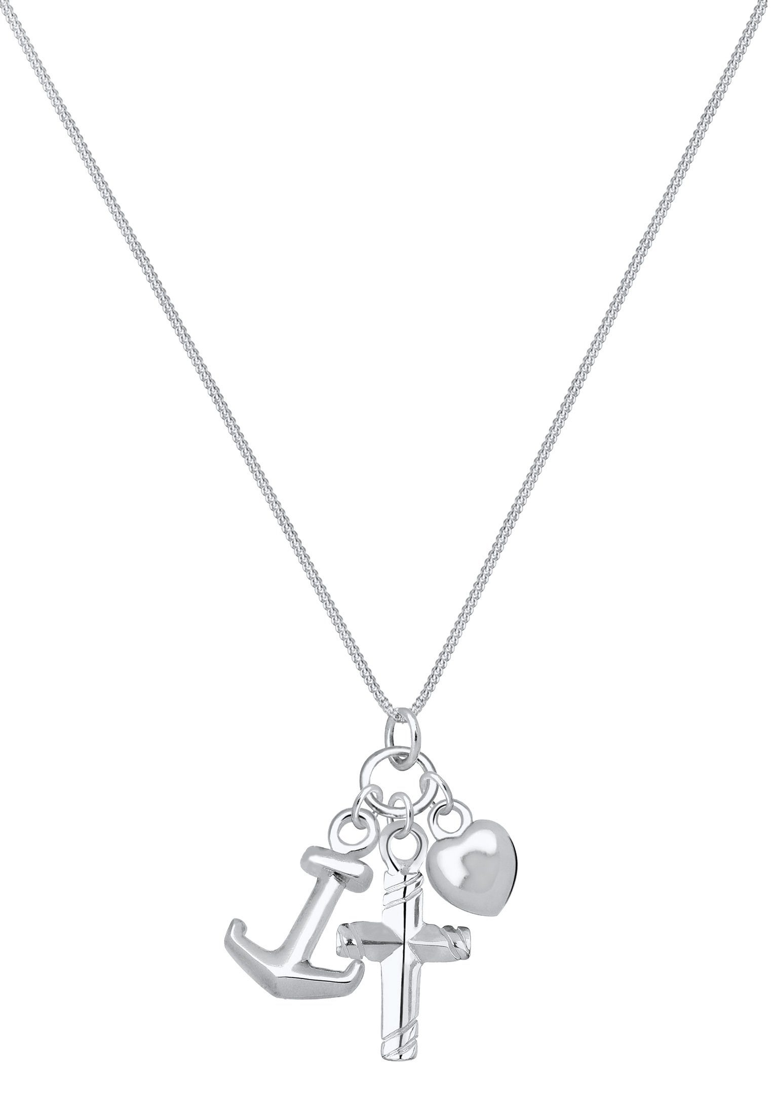 Elli Kette mit Anhänger Kreuz Herz günstig online kaufen