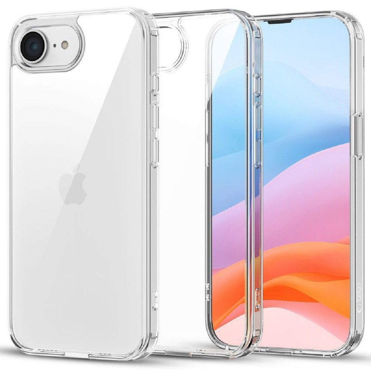 TECH PROTECT Bumper FlexAir Hülle – Flexibles TPU-Case kompatibel mit iPhone 16e