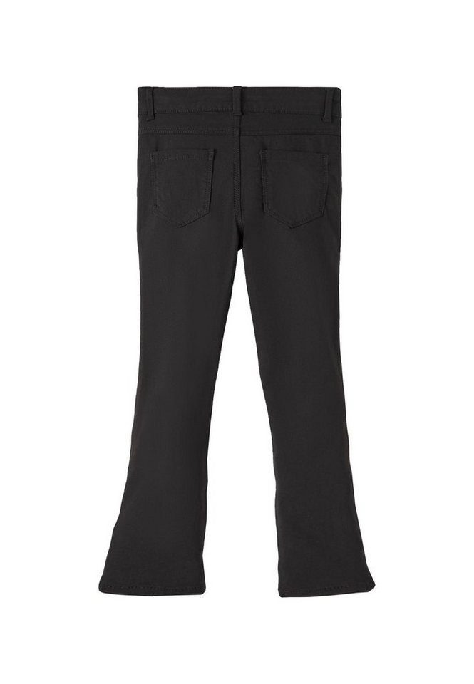 Name It Stoffhose Bootcut Schlaghose Stretch Hose Mid Waist Wide Leg  NKFPOLLY 5106 in Schwarz, Modisches Modell NKFPOLLY TWITELL ES BOOT PANT -  13209775 in Schwarz