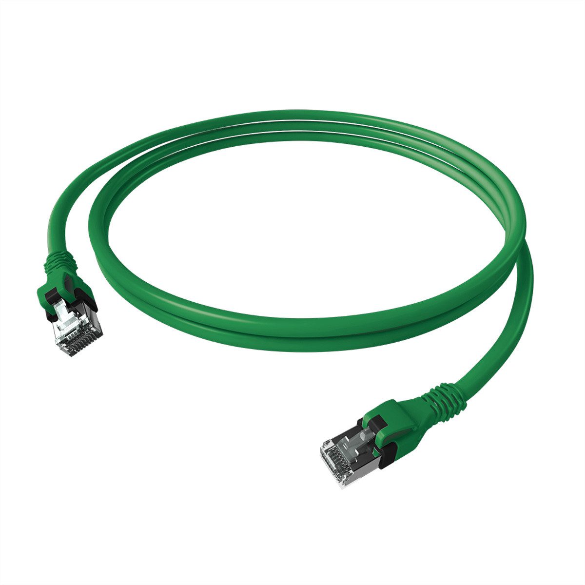 Easylan DualBoot PushPull IP20 Patchkabel, Cat.6A (Class EA) LAN-Kabel, RJ-45 Männlich (Stecker), RJ-45 Männlich (Stecker) (50.0 cm), S/FTP, CPP1OGAGAG0005