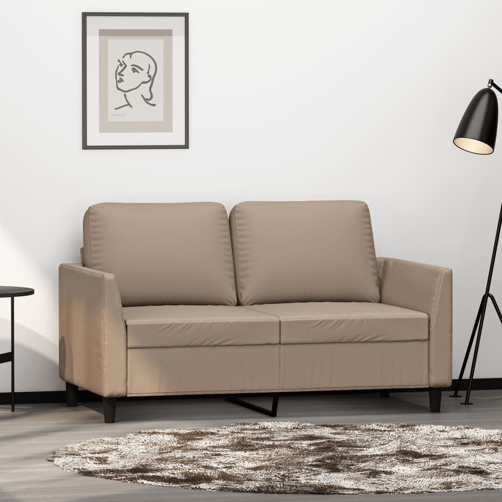 vidaXL Sofa 2-Sitzer-Sofa Cappuccino-Braun 120 cm Kunstleder | Alle Sofas