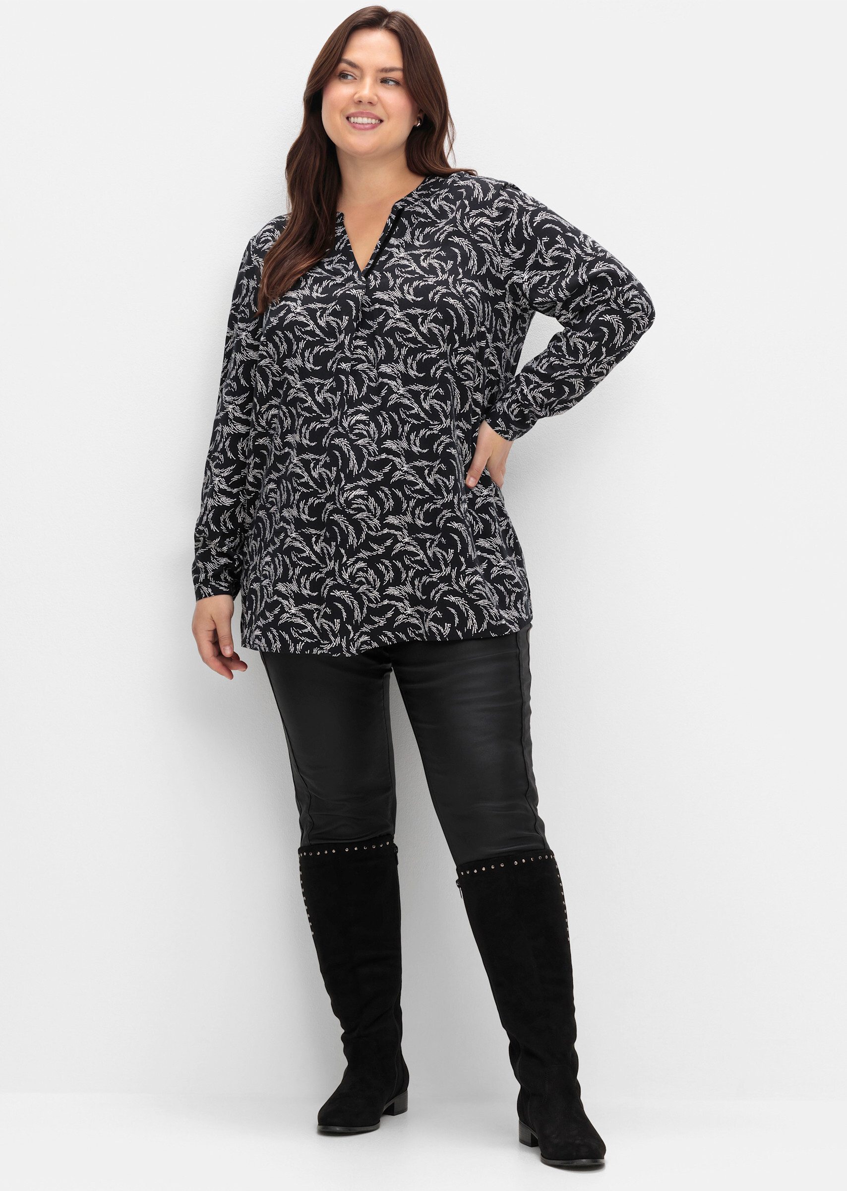 Sheego Klassische Bluse Tunika . günstig online kaufen