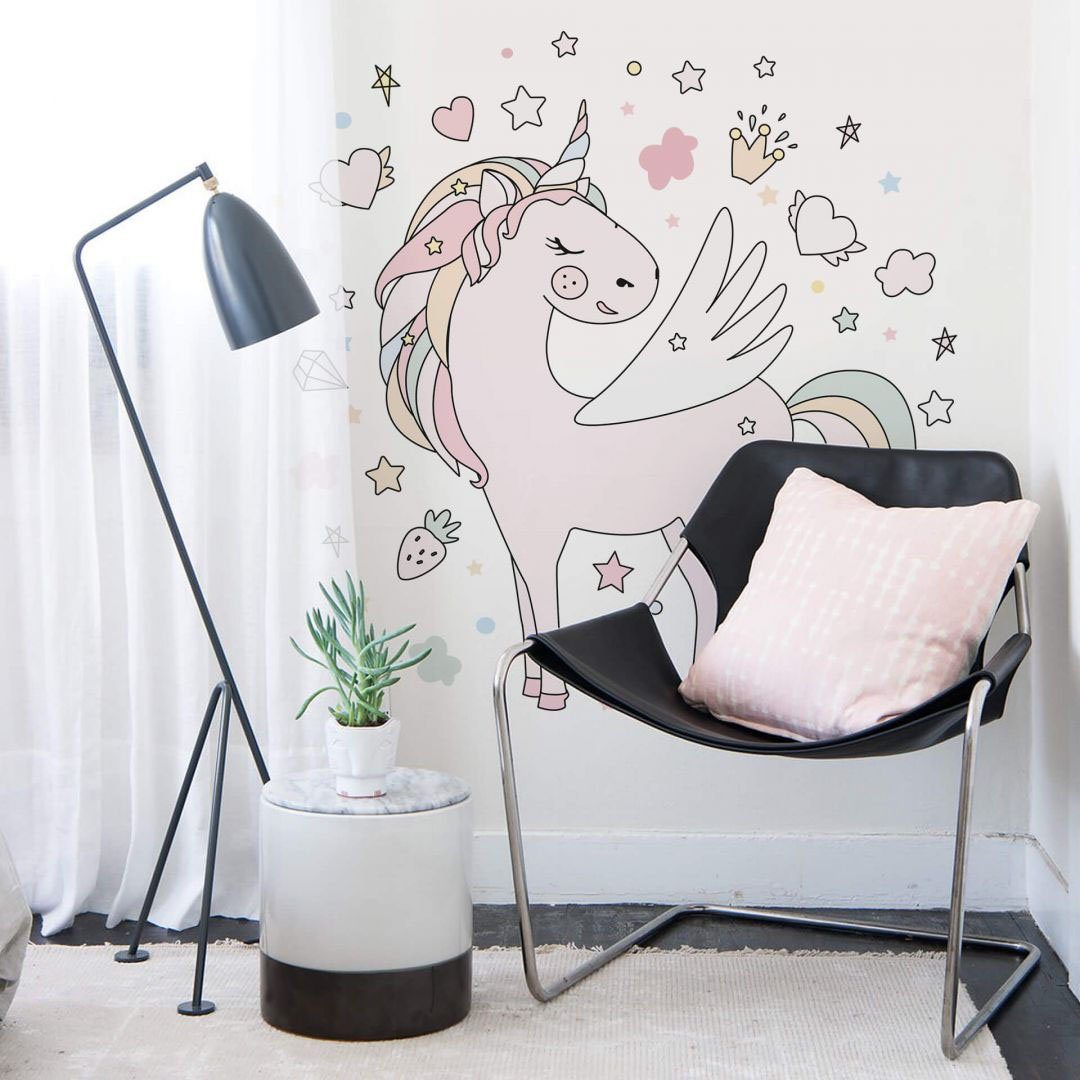 Pony Wandaufkleber Einhorn (1 St) Wall-Art Wandtattoo