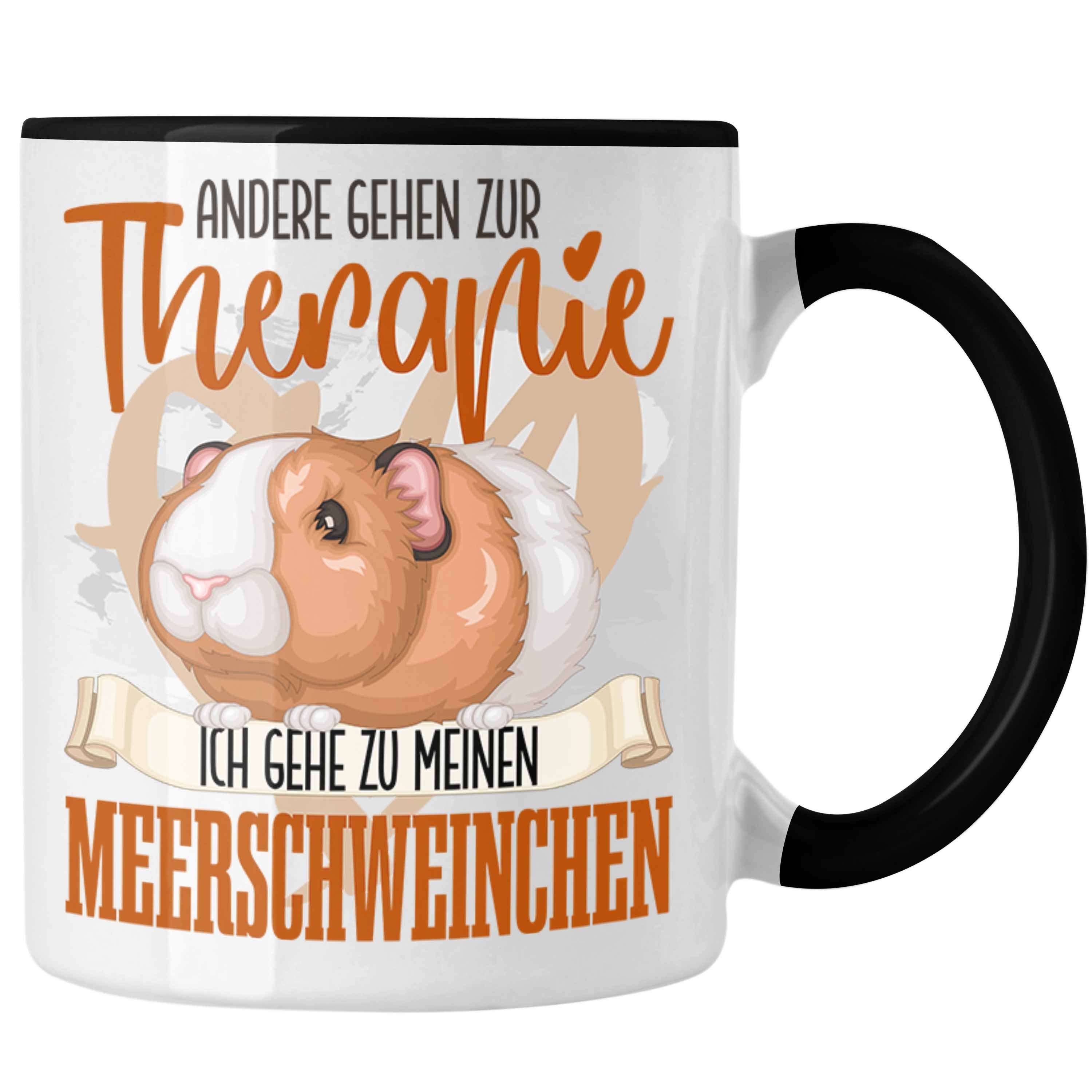 Trendation Tasse Trendation - Meerschweinchen Tasse Geschenk für Meerschweinchen Besitz Schwarz