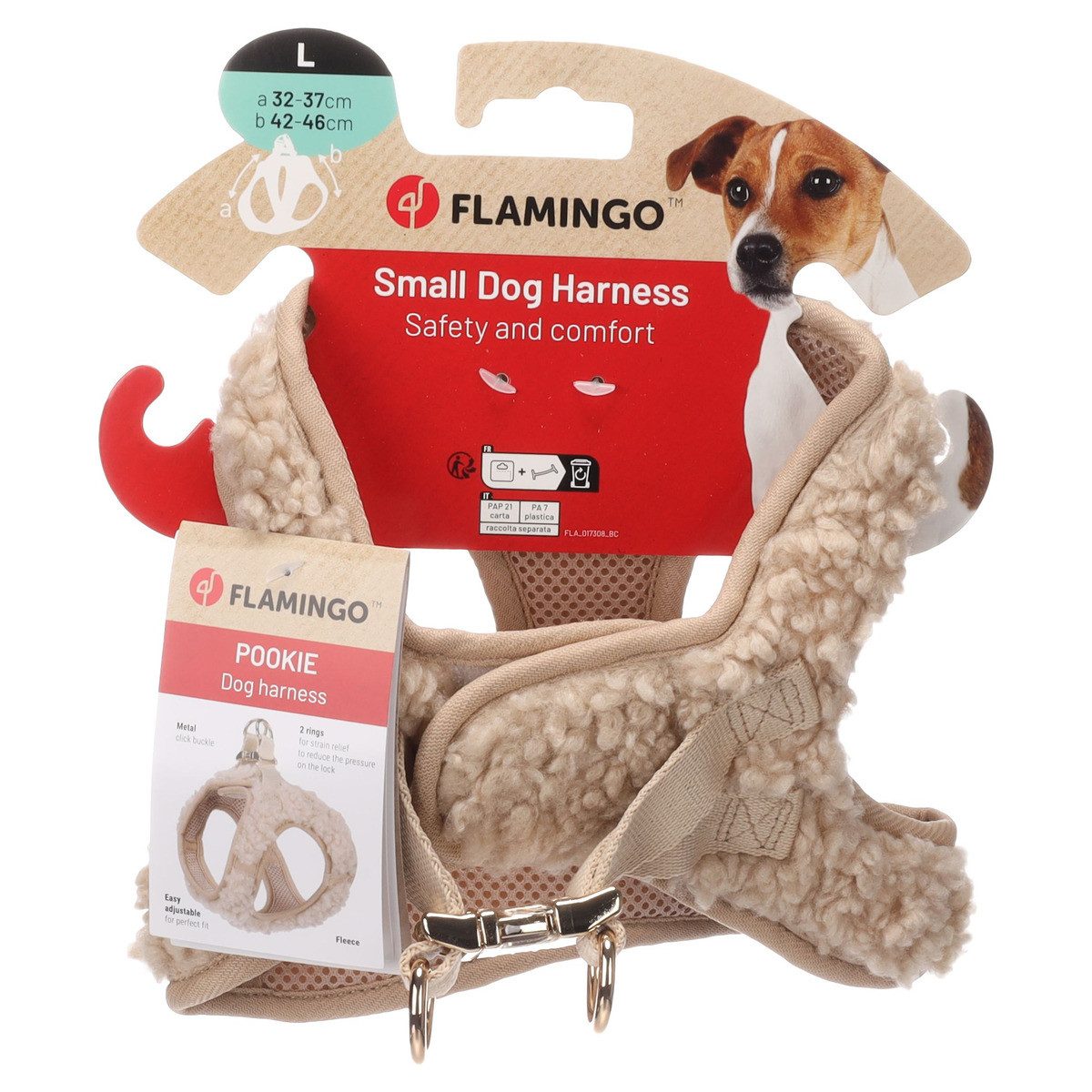 Flamingo Hunde-Geschirr Geschirr Step & Go Pookie beige günstig online kaufen