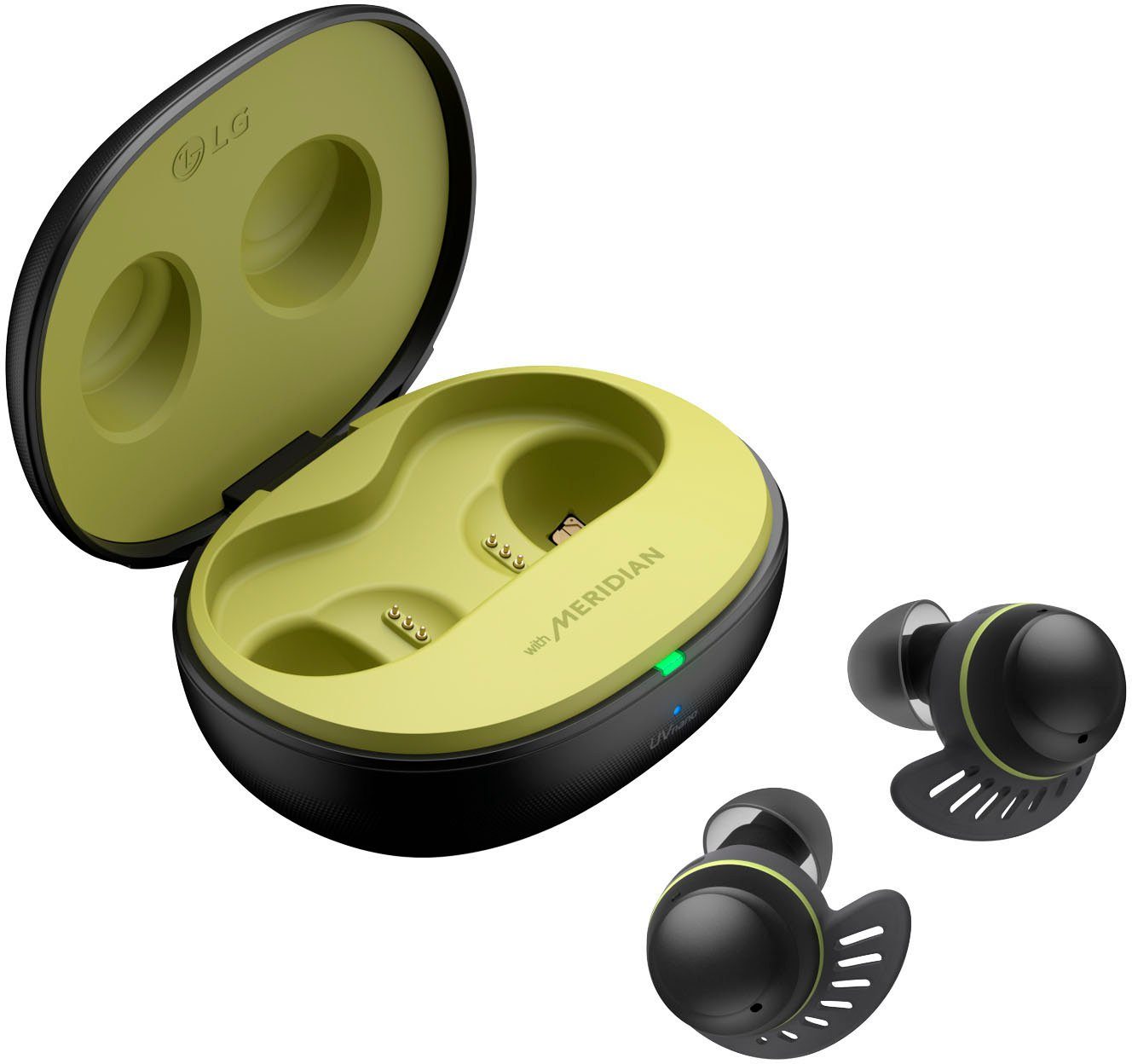 LG TONE Free fit DTF7Q wireless In-Ear-Kopfhörer (Active Noise Cancelling (ANC), Google Assistant, Siri) | In-Ear-Kopfhörer
