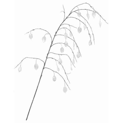 Winterliche Kunstpflanze Weihnachtsdeko Pfennigblatt, Creativ deco, Höhe 137 cm, Zweig