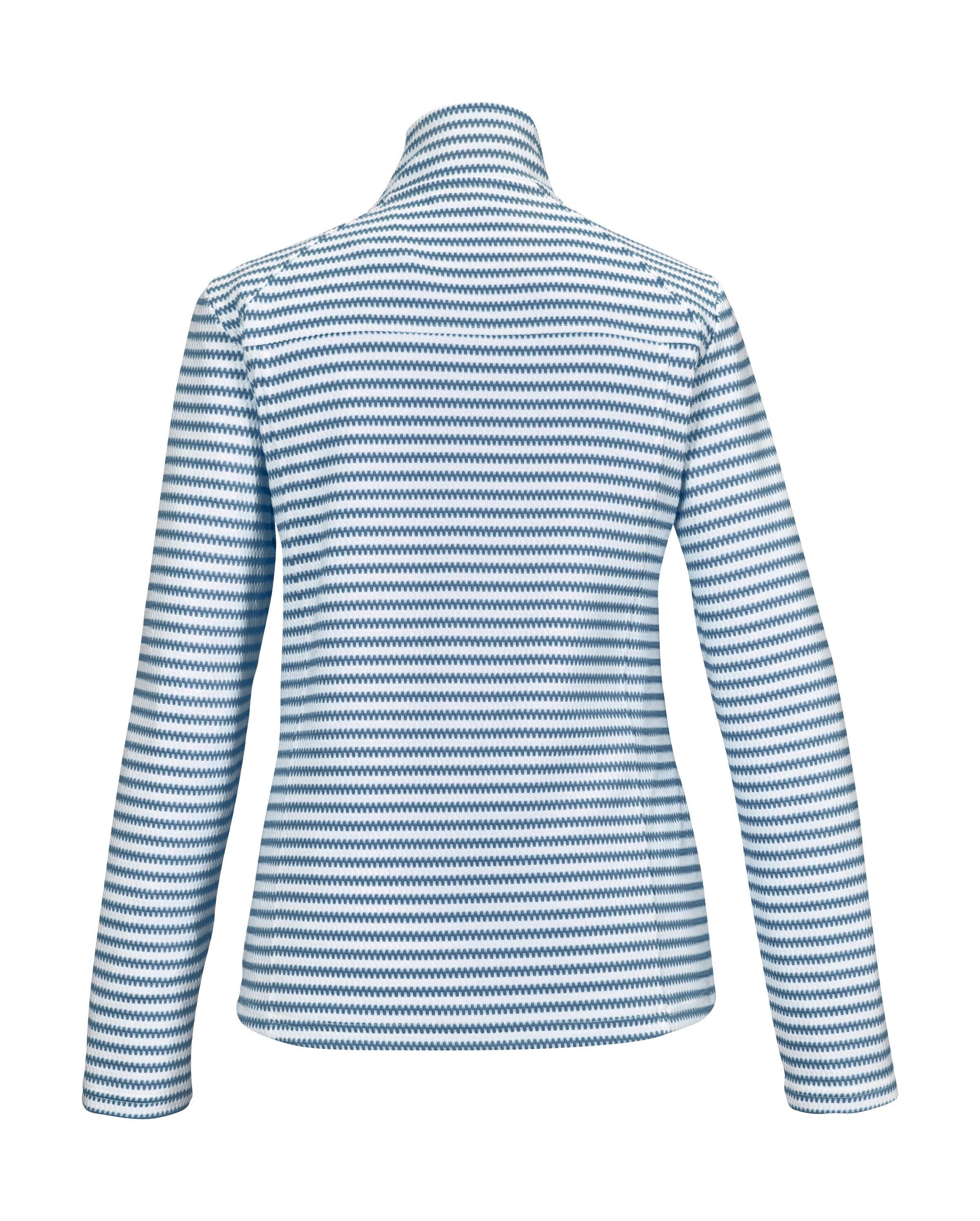 Killtec Strickjacke KOS 50 WMN FLX JCKT Streifendesign, elastisch, Kinnschutz, Zippertaschen