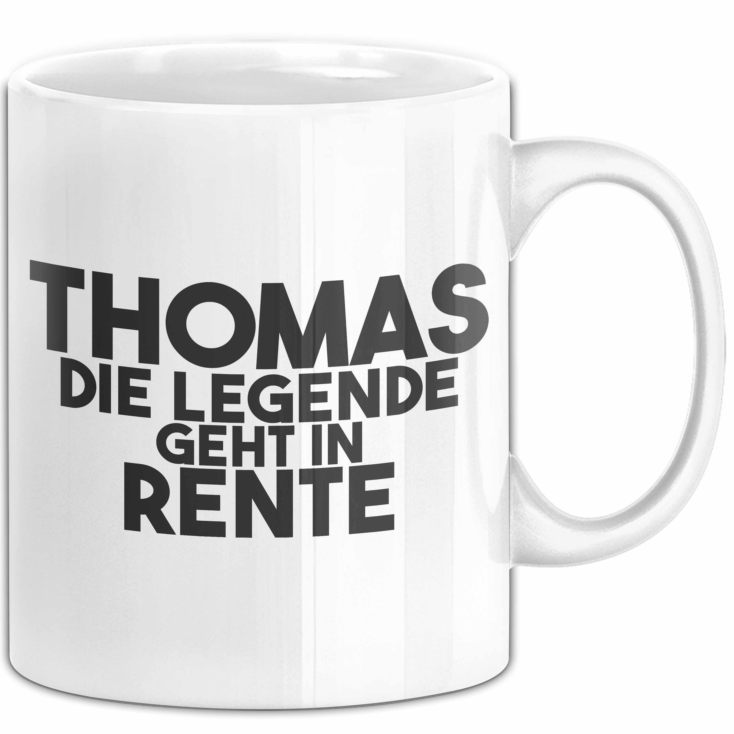 Trendation Tasse Thomas Tasse Thomas – Die Legende Geht In Rente Geschenk, Keramik