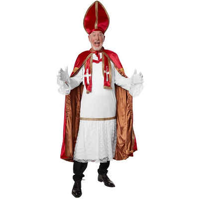 dressforfun Kostüm Herrenkostüm St. Nikolaus-Set dunkelrot