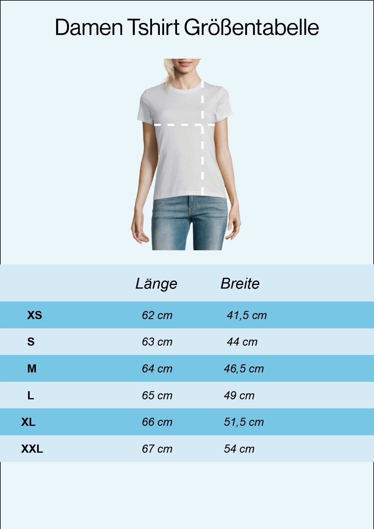 Shirt Schlumpf Weiß T-Shirt mit Frontprint Designz Damen Baby lustigem Youth