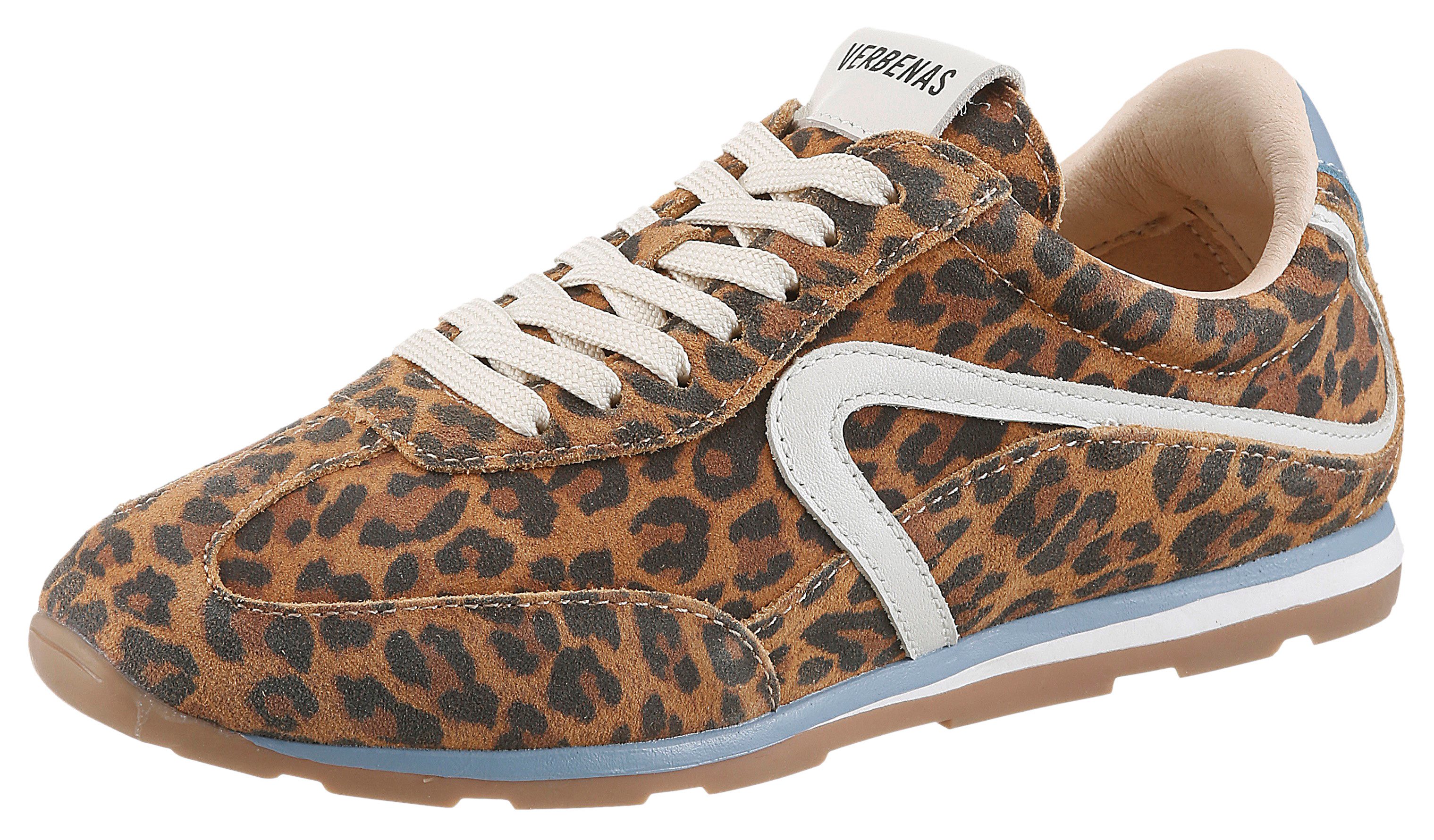 VERBENAS JAMAIC LEO SUMMER Keilsneaker Retrosneaker, Schnürer, Freizeitschuh im Leo-Look