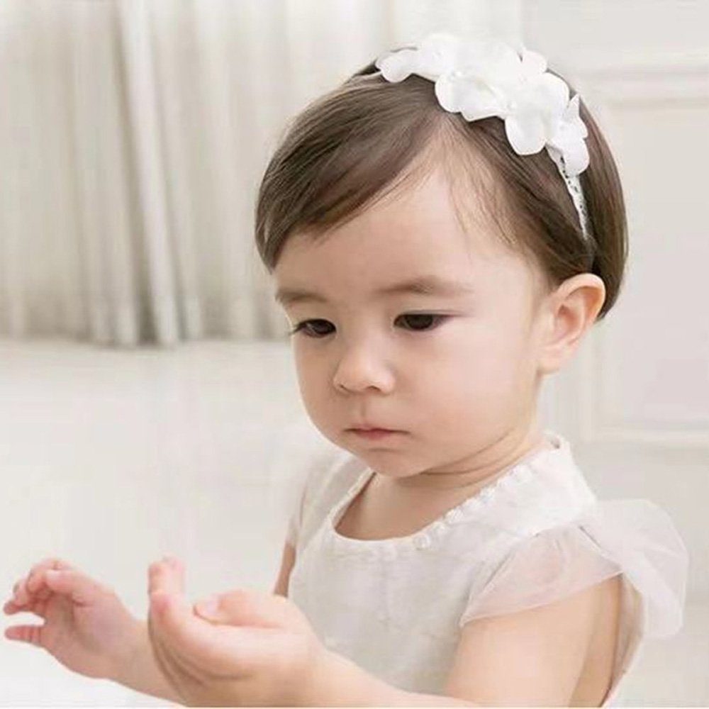 Baby Kinder Kleinkind Infant Blume Strass Stirnband Haarschmuck Band^ 