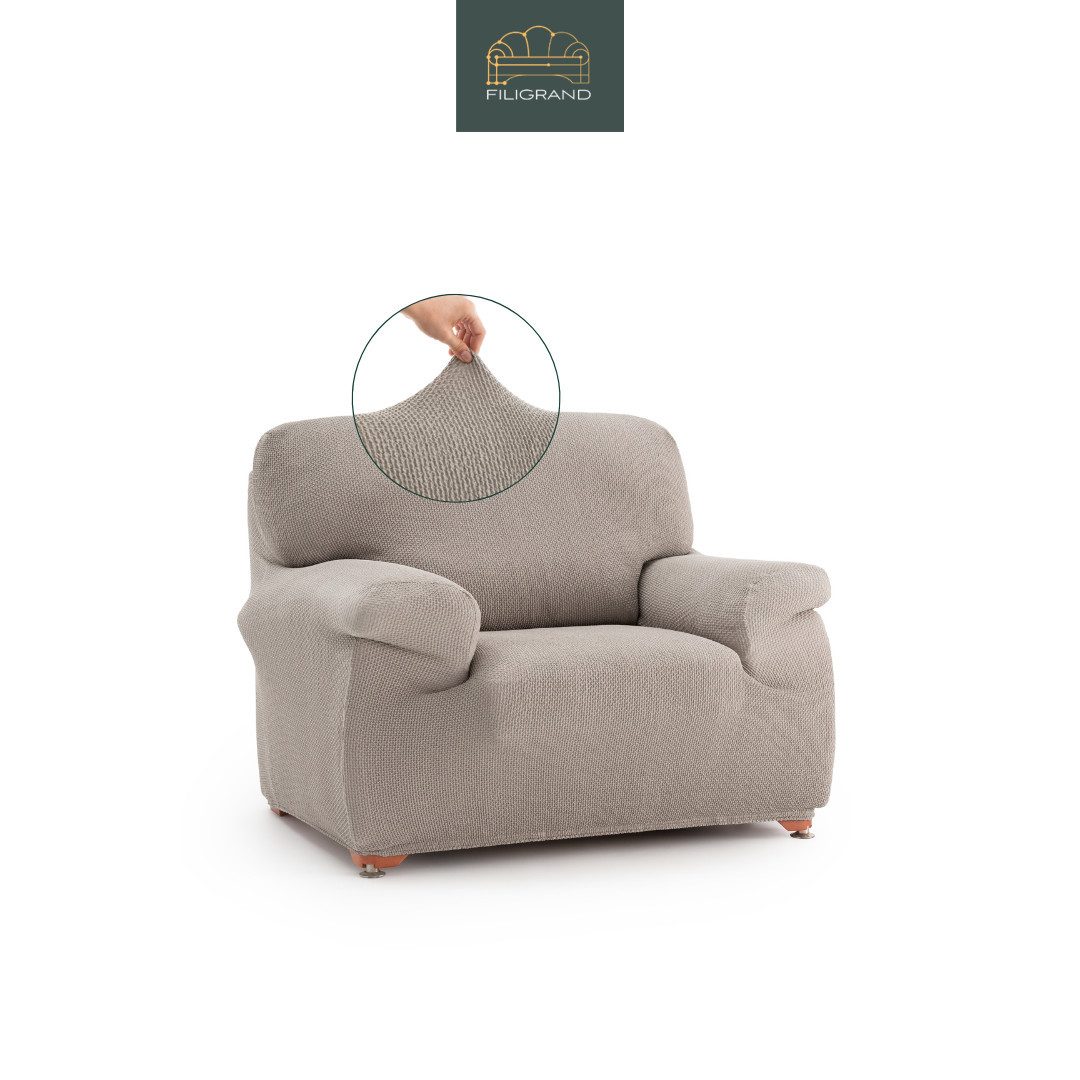 Belmarti Sesselhusse Bezug für Sessel, Relaxsessel, Ohrensessel made in Spain, elastisches Material, hochwertiger und langlebiger Baumwollmix