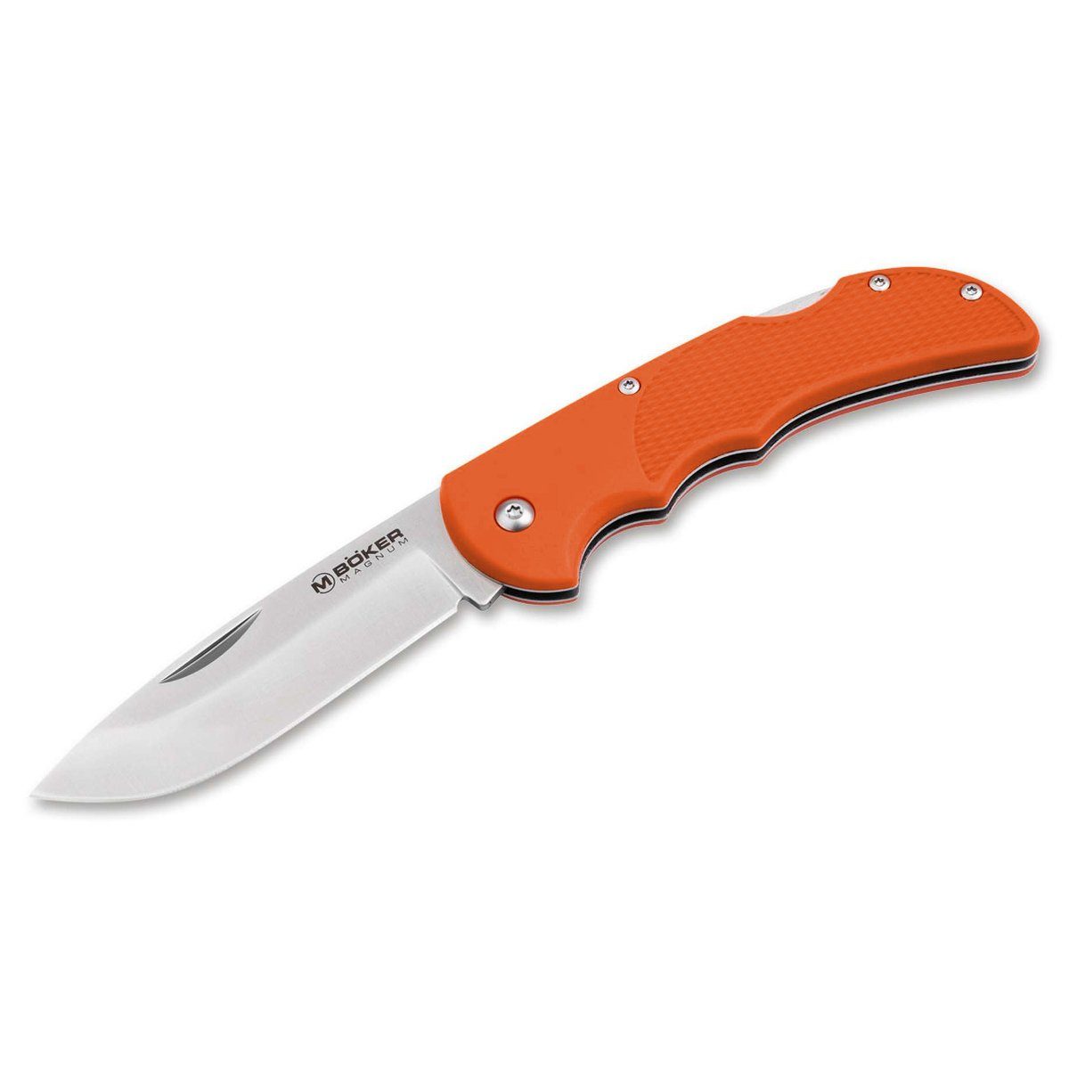MAGNUM by BÖKER Taschenmesser HL Single Pocket Knife Orange Back Lock Zweihand, mit Nylonetui