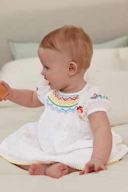 Next Smokkleid Baby-Kleid mit Stickerei aus Gewebe (2-tlg)