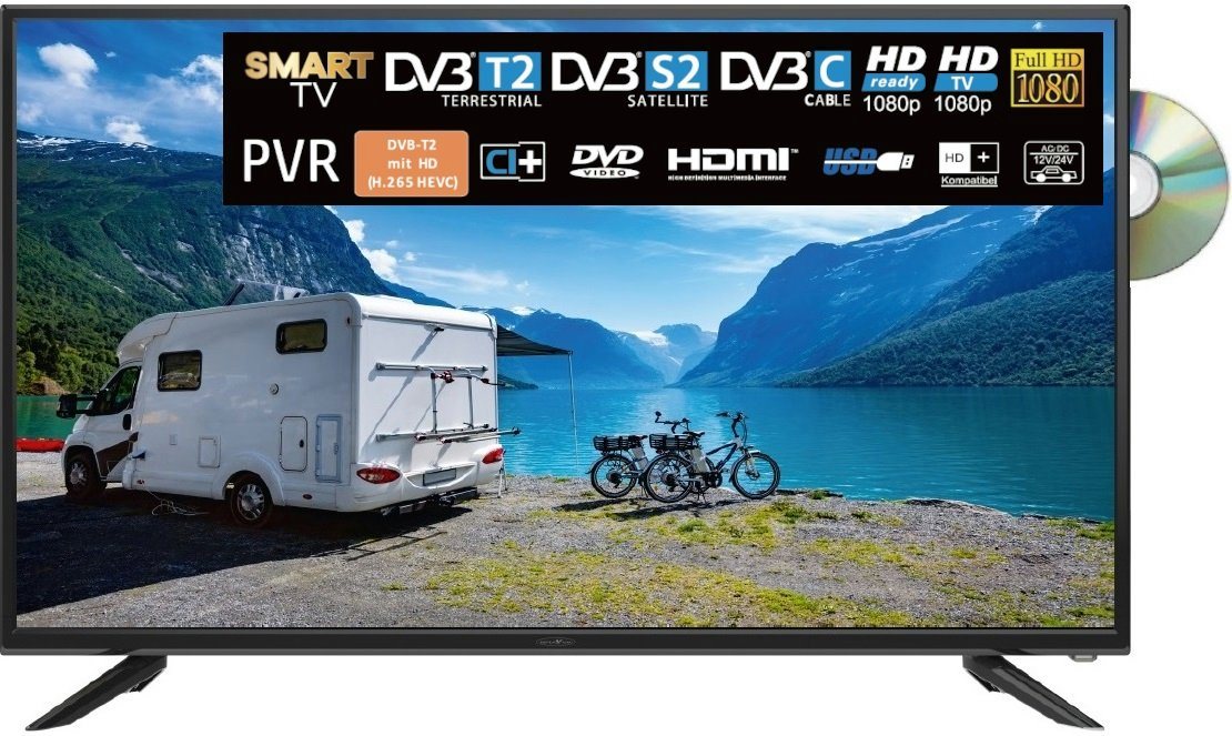 Reflexion LDDW40i LED-Fernseher (100,00 cm/40 Zoll, Full HD, Smart-TV, DC IN 12 Volt / 24 Volt, Netzteil 230 Volt, Fernseher für Wohnwagen, Wohnmobil, Camping, Caravan, mit integriertem DVD-Player) schwarz ! RABATT: 32.77% Reflexion LDDW40i LED-Fernseher (100,00 cm/40 Zoll, Full HD, Smart-TV, DC IN 12 Volt / 24 Volt, Netzteil 230 Volt, Fernseher für Wohnwagen, Wohnmobil, Camping, Caravan, mit integriertem DVD-Player) schwarz ! RABATT: 32.77%