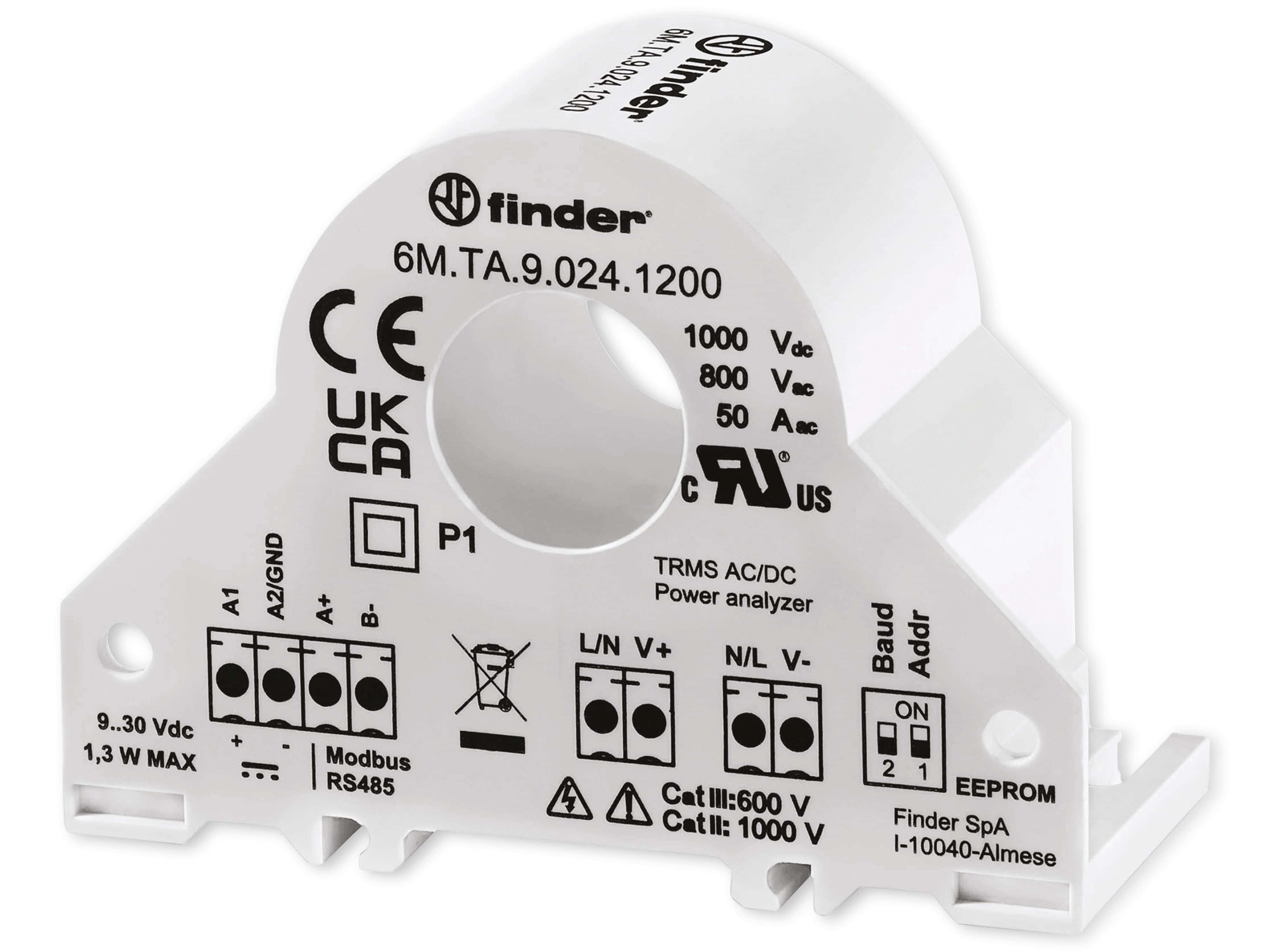 Verteilerbox FINDER Messwandler 6M.TA.9.024.1200, 50 A