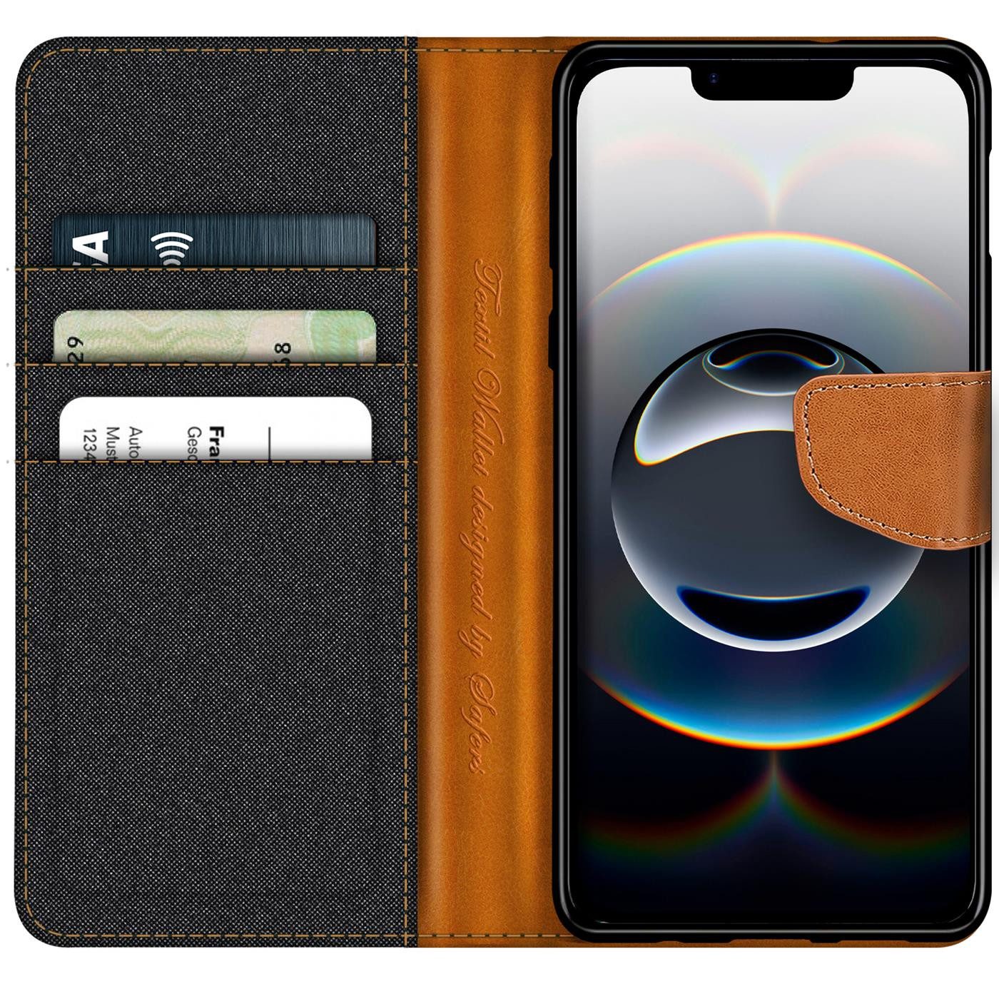 CoolGadget Handyhülle Denim Schutzhülle Flip Case für iPhone 17e / iPhone 16e 6,1 Zoll, Book Cover Handy Tasche Hülle für iPhone 16e Klapphülle