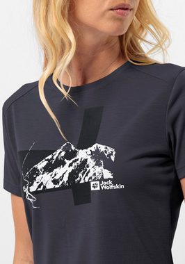 Jack Wolfskin T-Shirt VONNAN S/S GRAPHIC T W