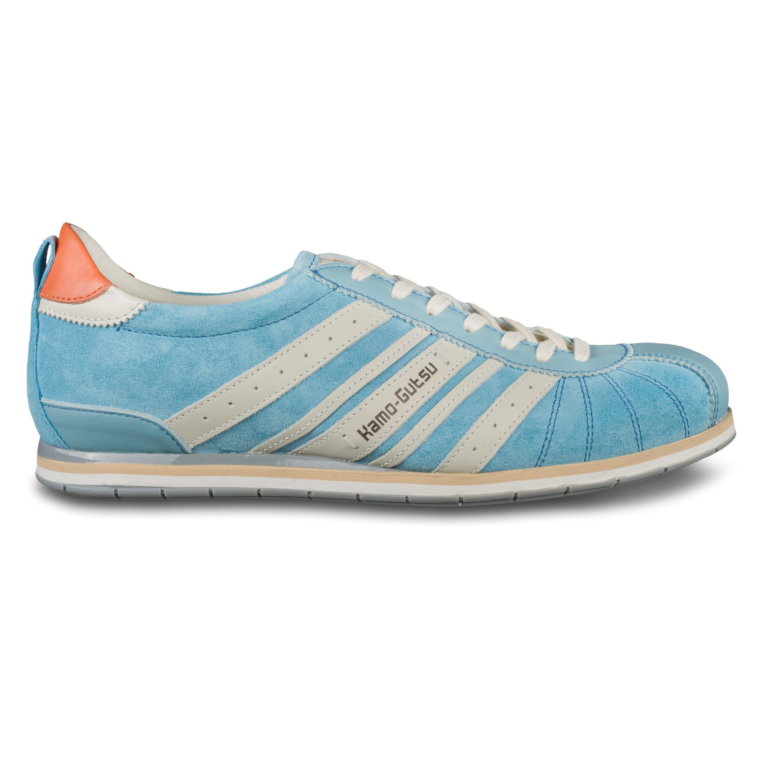Kamo-Gutsu Sneaker Herren blau / weiß, Wildleder (TIFO-046 cielo) Sneaker Handgefertigt in Italien