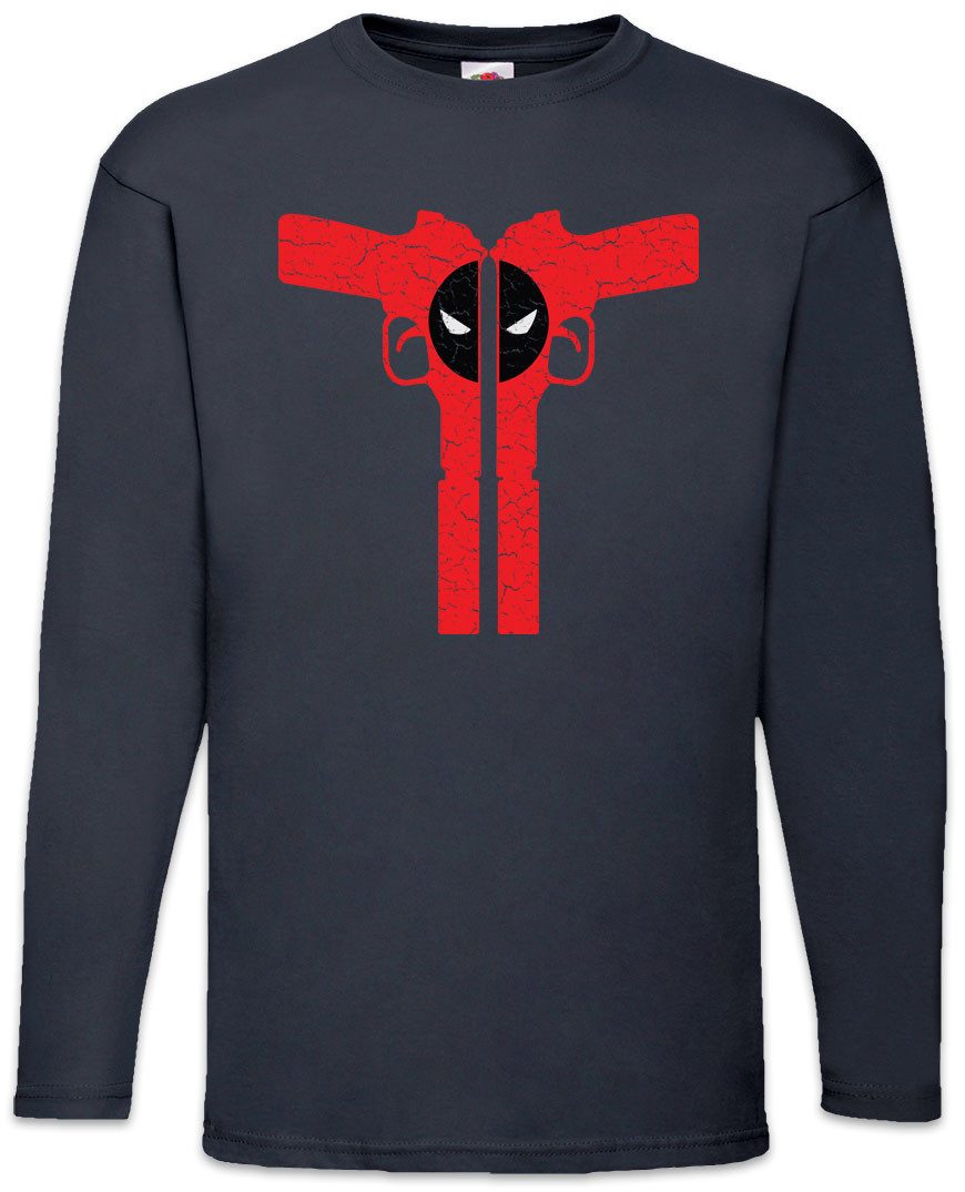 Langarmshirt Mutant Gun Silencer Langarm T-Shirt Vigilante Skull Punisher Logo