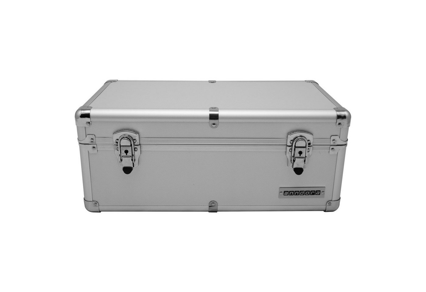 Thumbnail - anndora Aufbewahrungsbox Alu Rahmenkoffer Transportbox (silber), stabiler Metallrahmen - mit Moosgummi ausgekleidet