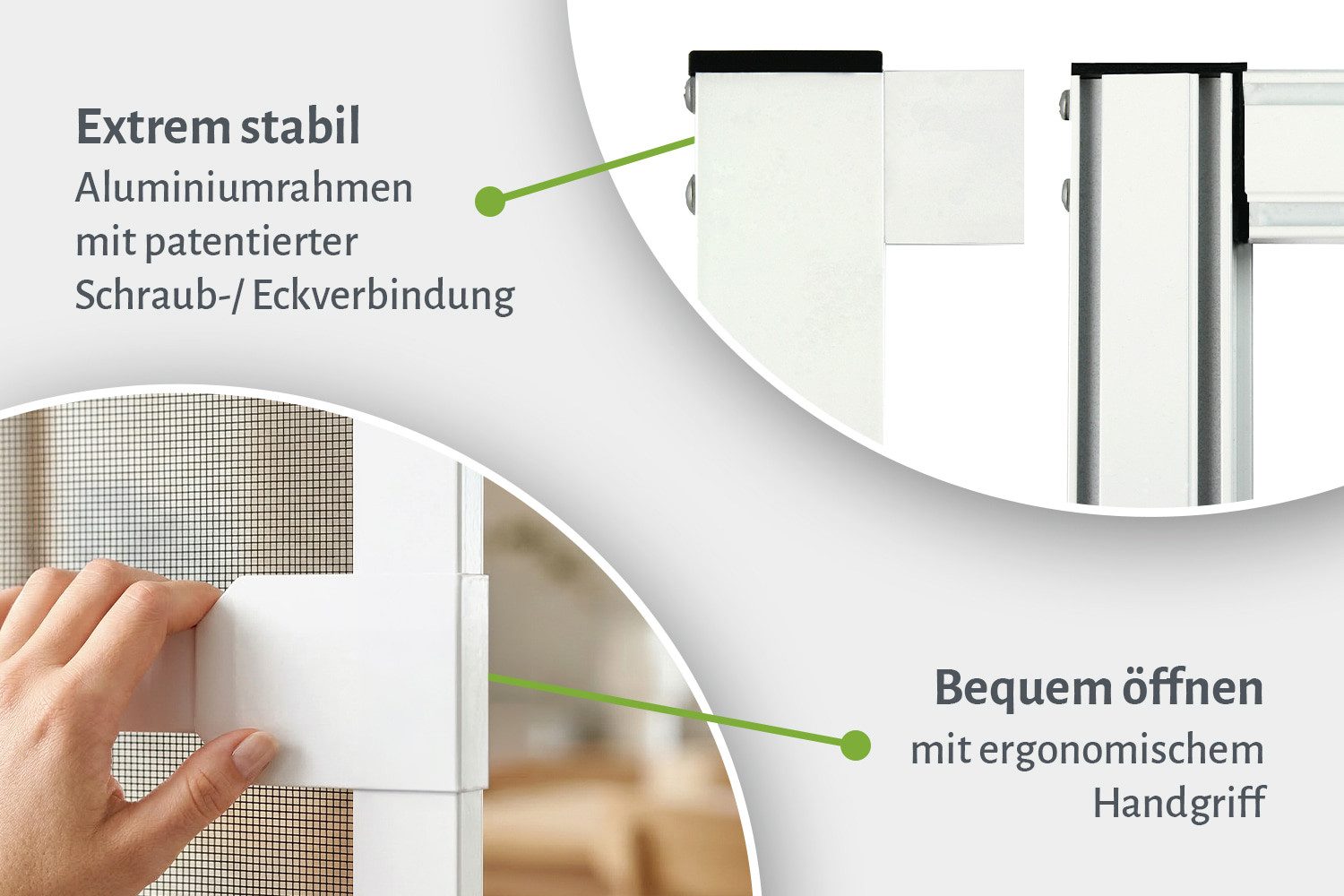 empasa Insektenschutz-Tür "MASTER PRO", stabile Fliegengitter Türe Alu Selbstbausatz Insektenschutztür