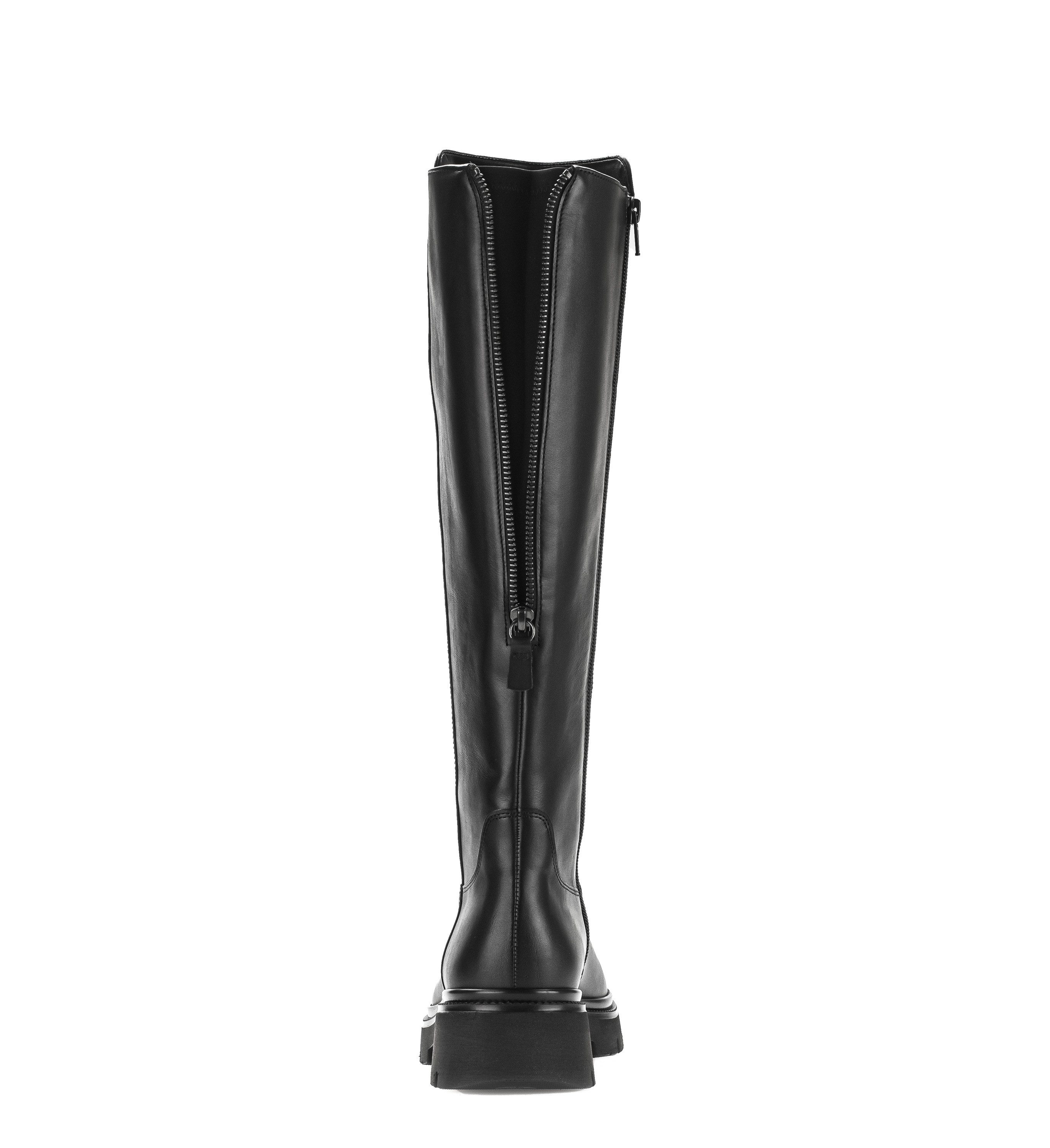 Gabor Stiefel Blockabsatz, Langschaftstiefel mit Innenreißverschluss