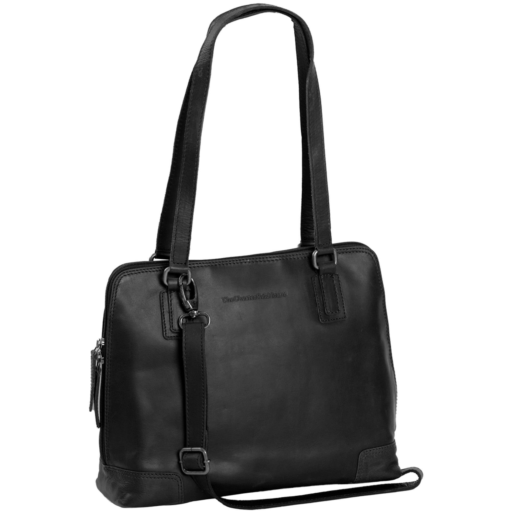 The Chesterfield Brand Schultertasche Wax Pull Up, Leder schwarz