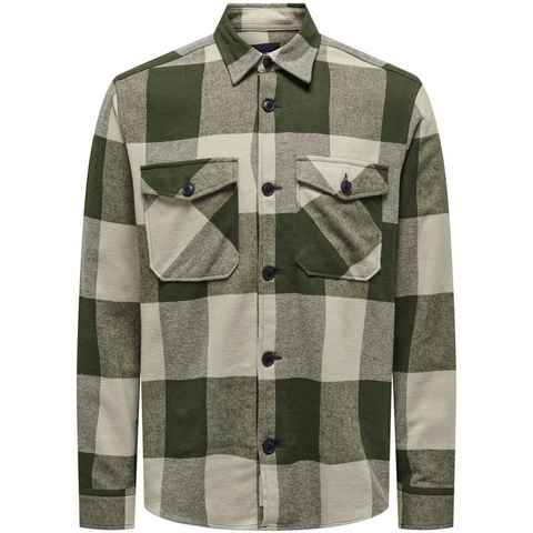 ONLY & SONS Langarmhemd ONSMILO LS CHECK OVERSHIRT NOOS