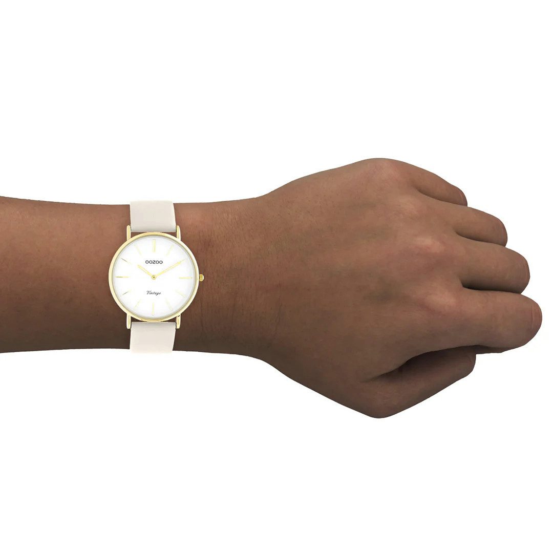 OOZOO Quarzuhr Vintage Damenuhr C20253 IP-Gold günstig online kaufen