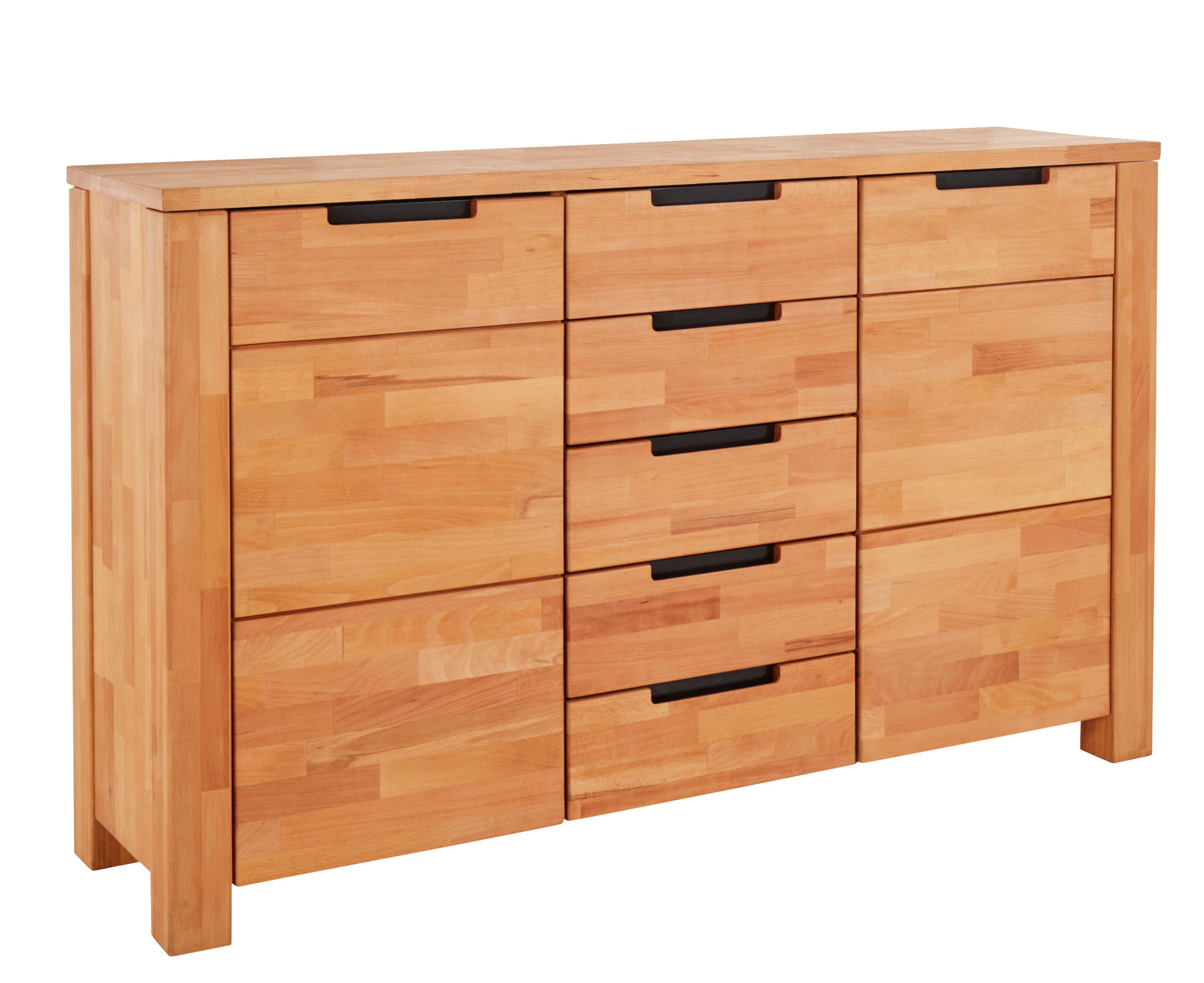 TaBoLe Möbel Kommode Sideboard "Ema", mit zwei Türen und fünf Schubladen