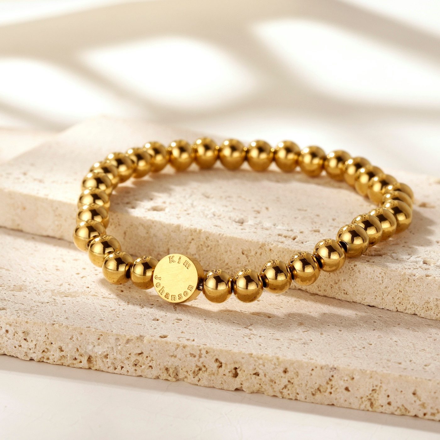 Kim Johanson Armband Essence (1-tlg), elastisch, glänzende Perlen im minimalistischen Design – Bild 4 von 5