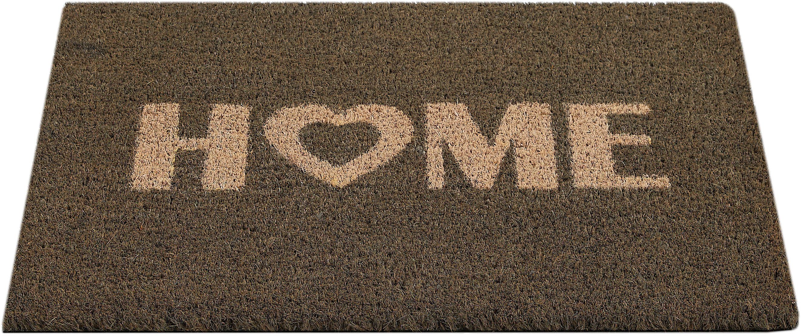 Andiamo Fußmatte Kokos Home Heart, rechteckig, günstig online kaufen